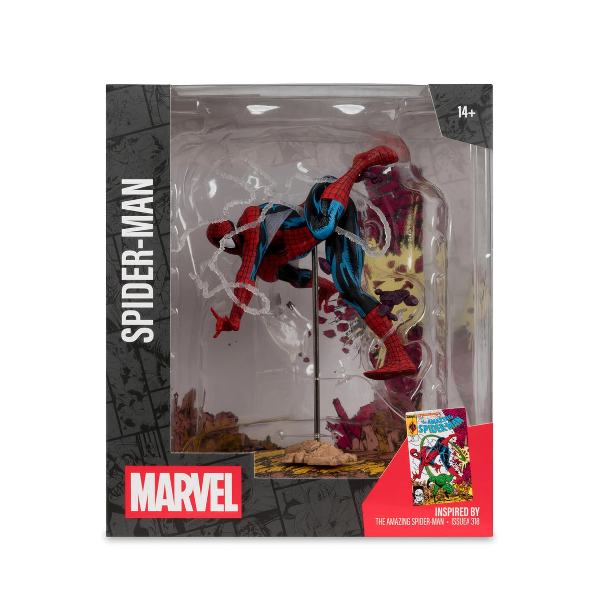 Spider-Man (Amazing Spider-Man #318) 1:10th Scale Collectible Figure w/Scene