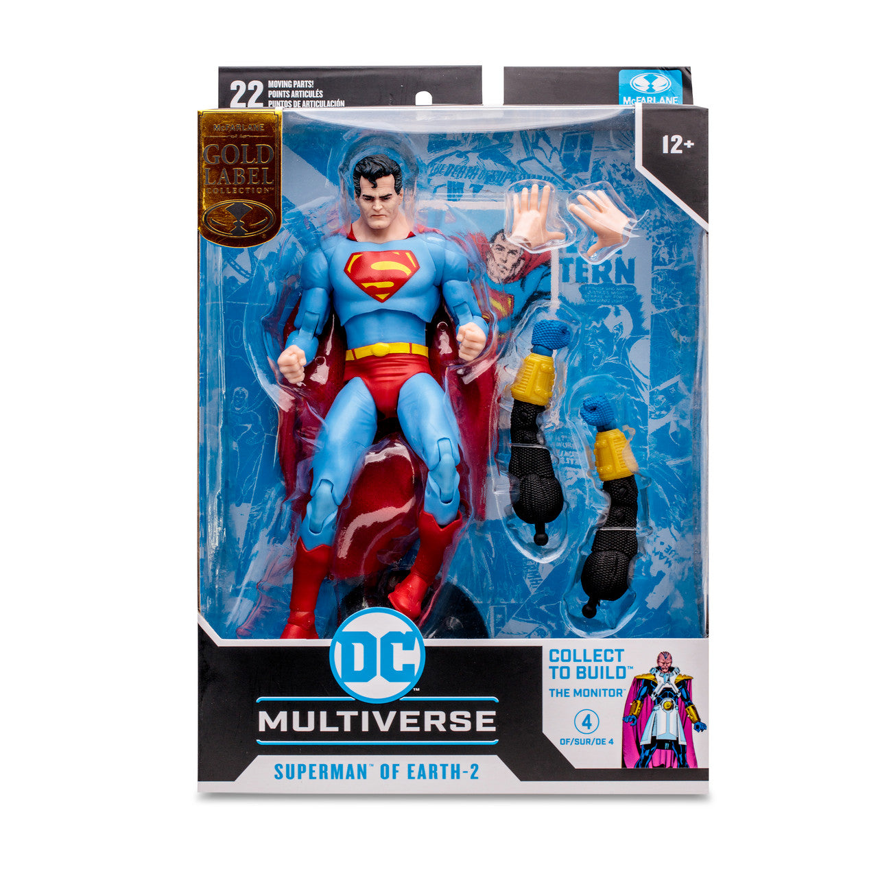 Superman of Earth-2 (Crisis on Infinite Earths) Gold Label 7" Build-A-Figure By Mcfarlane