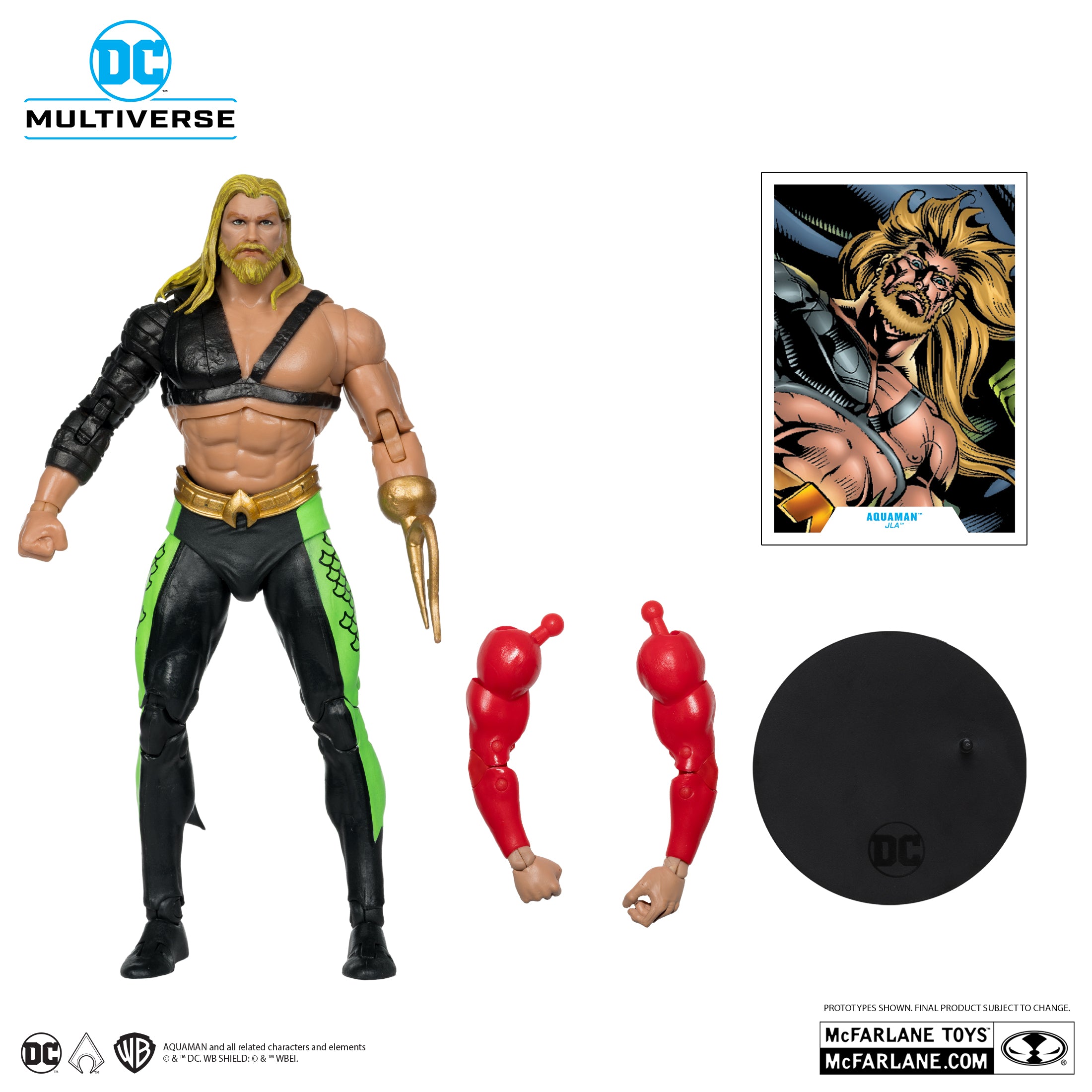 Aquaman (JLA) 7" Build-A-Figure BY MCFARLANE