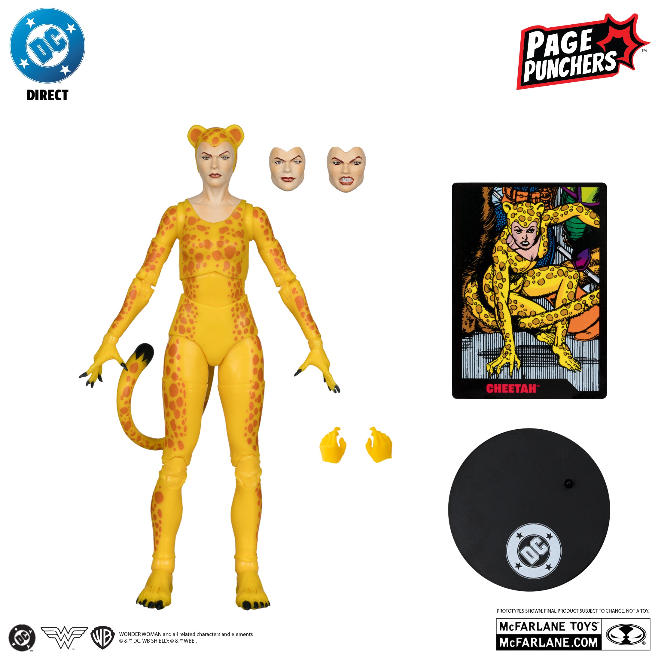 Cheetah (Crisis on Infinite Earths) with Comic (Page Punchers) Red Platinum Edition Action Figure