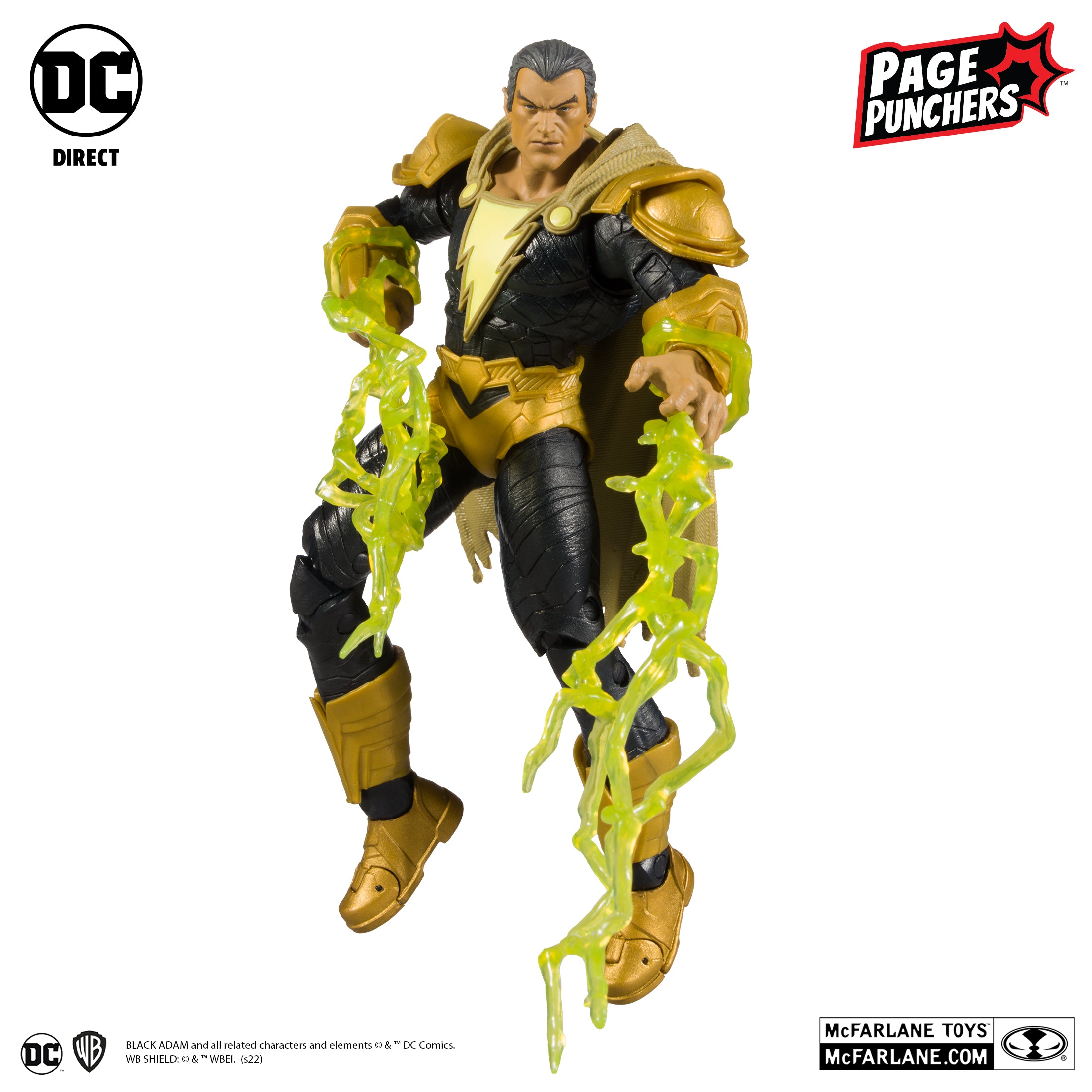 Black Adam w/Comic (DC Page Punchers) 7" Figure By Mcfarlane