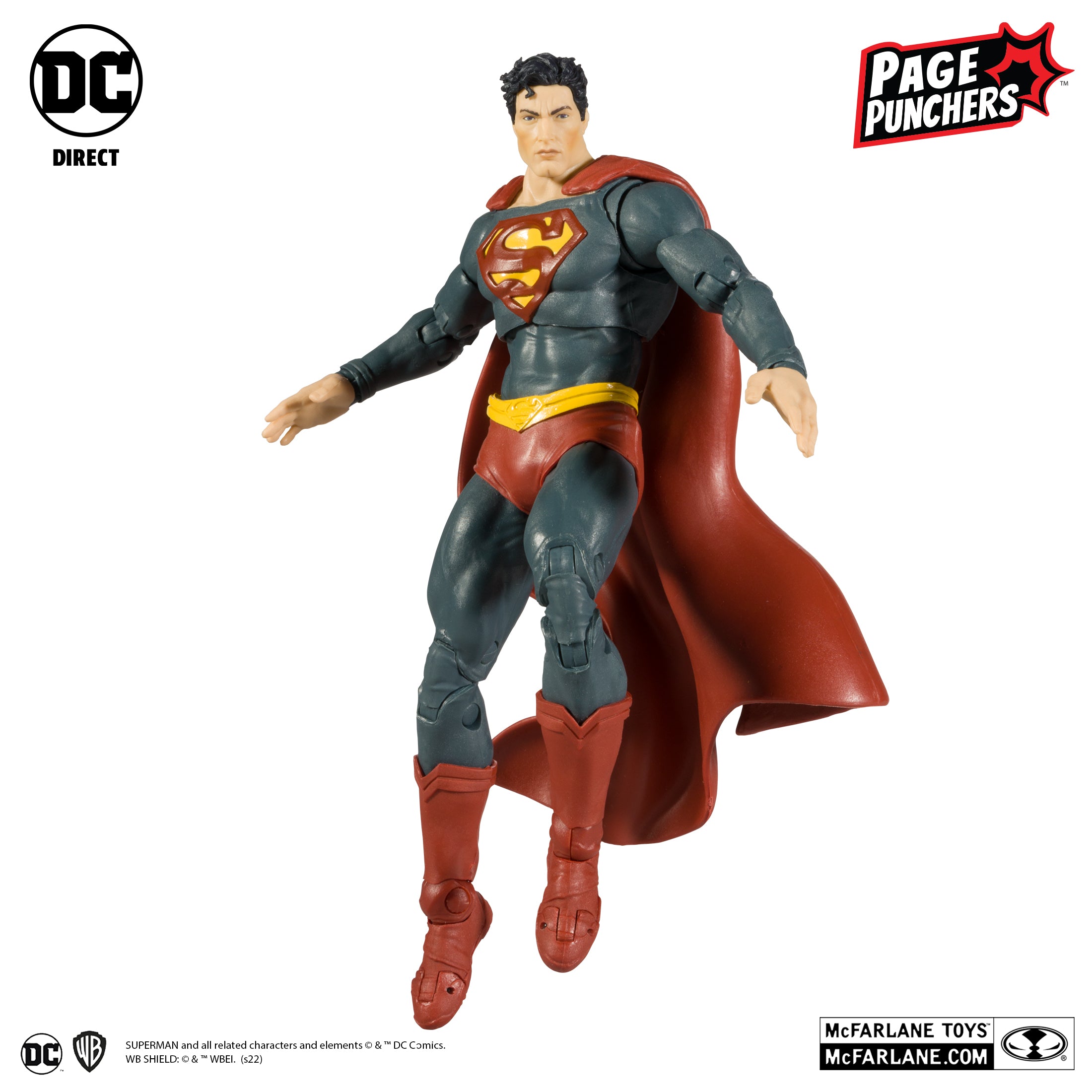Superman w/Comic (DC Page Punchers) 7" Figure By Mcfarlane