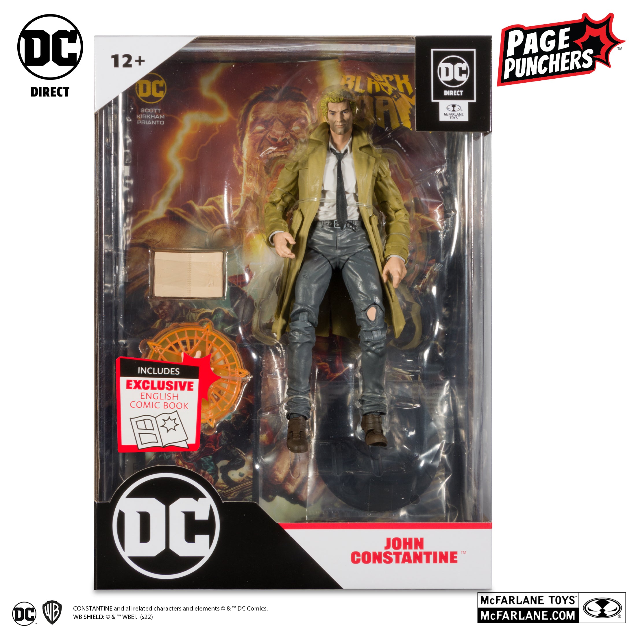 John Constantine w/Comic (DC Page Punchers) 7" Figure By Mcfarlane
