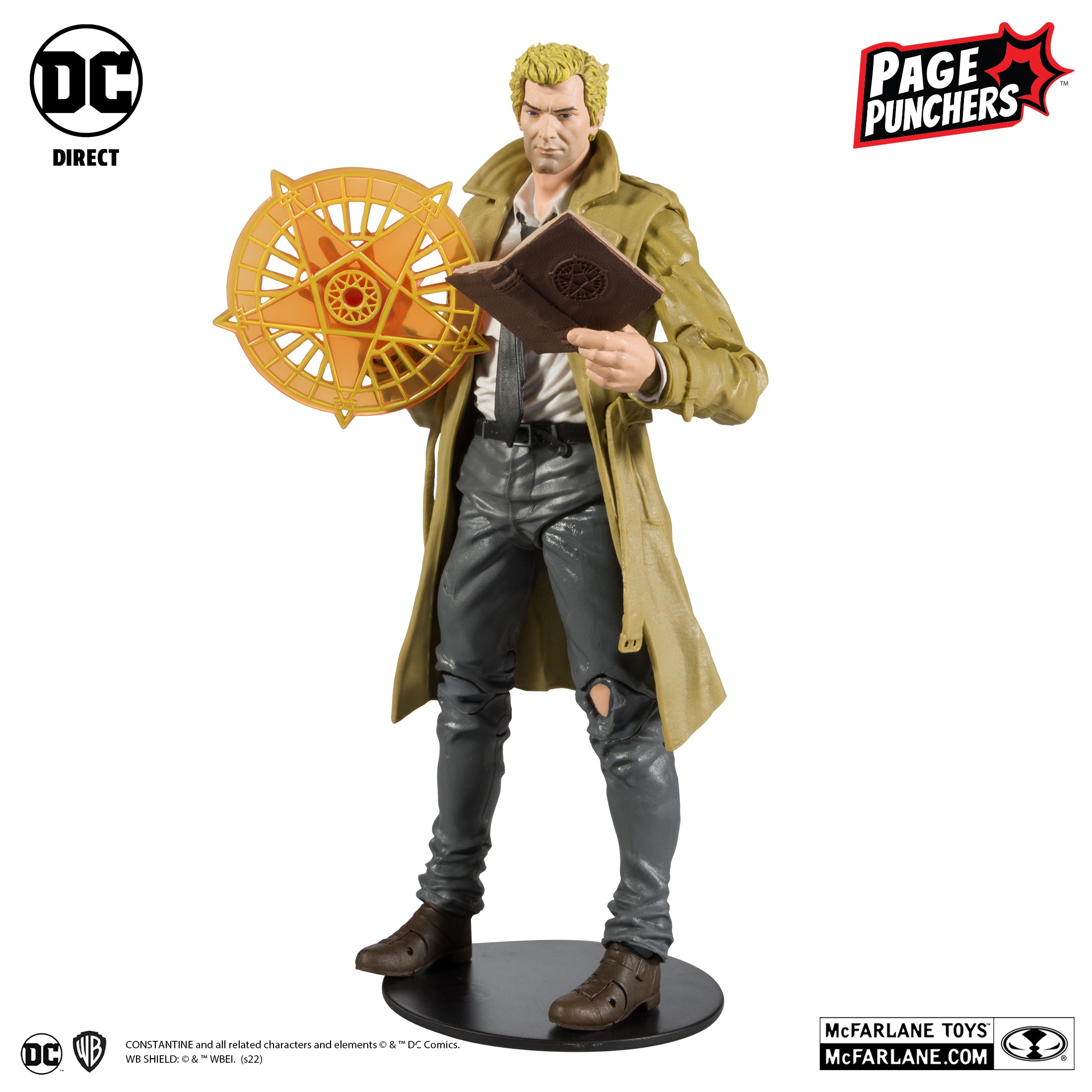 John Constantine w/Comic (DC Page Punchers) 7" Figure By Mcfarlane