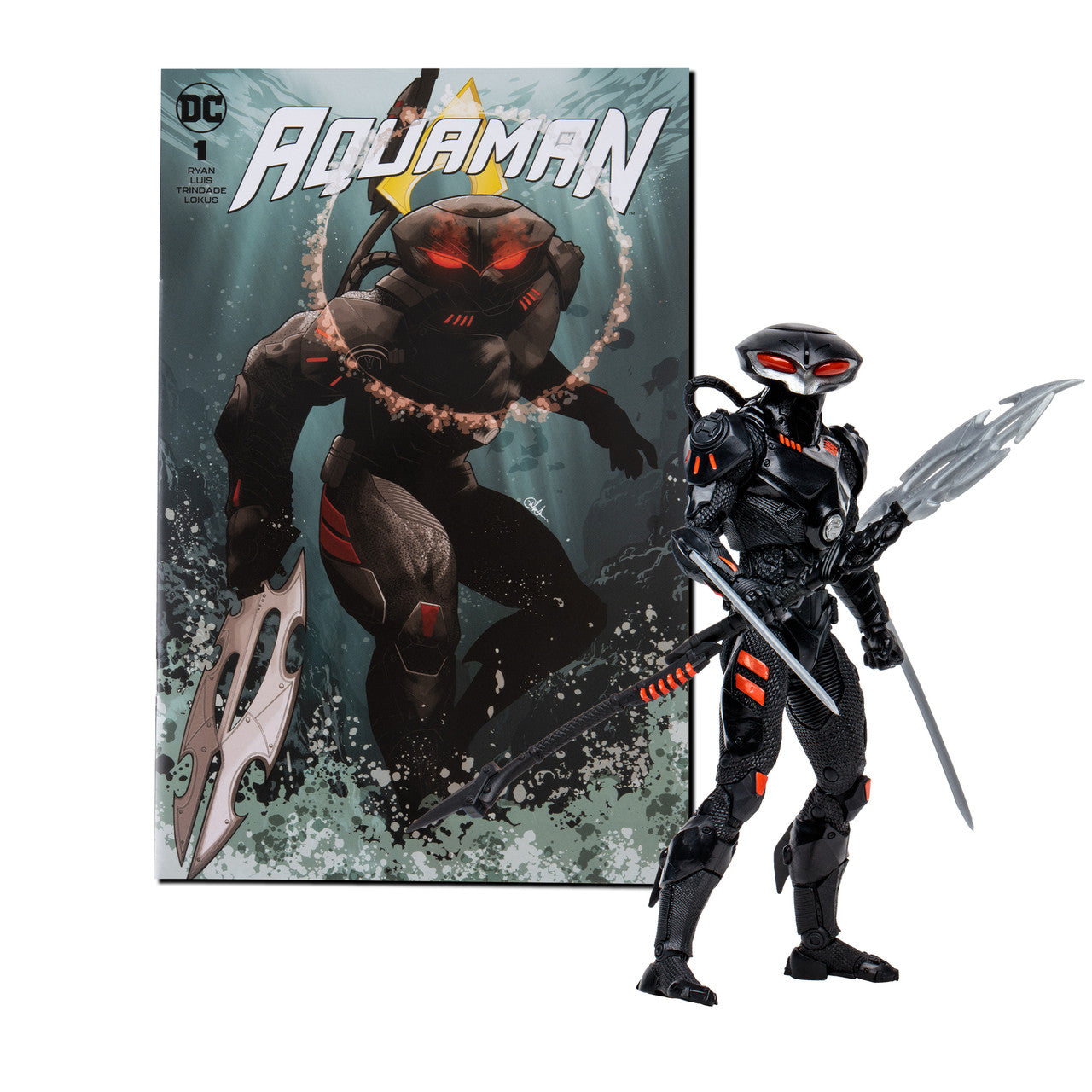 Black Manta w/Aquaman Comic (DC Page Punchers) Figure