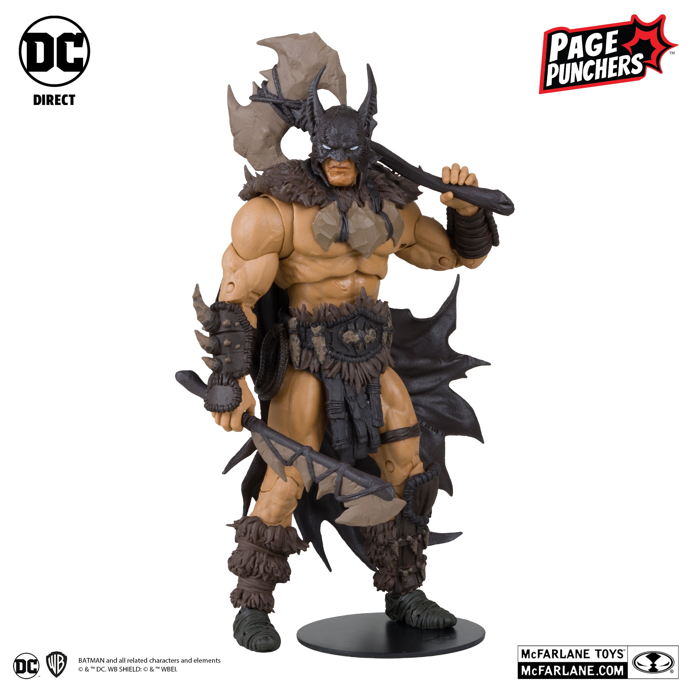 Batman w/Batman Fighting the Frozen Comic (DC Page Punchers) 7" Figure By Mcfarlane