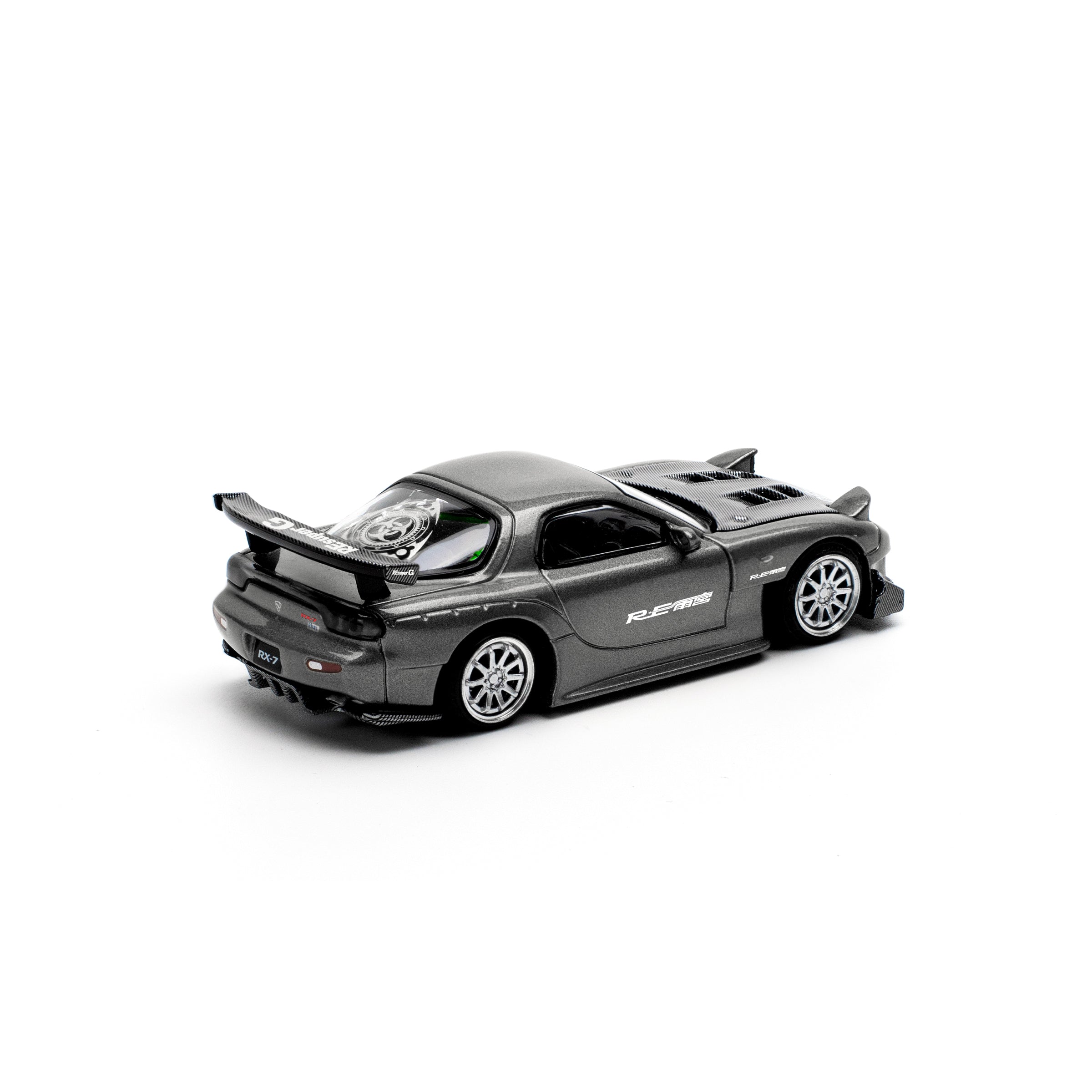 MAZDA RX7 RE-AMEMIYA WIDEBODY GUNMETAL PR640255 by Pop Race