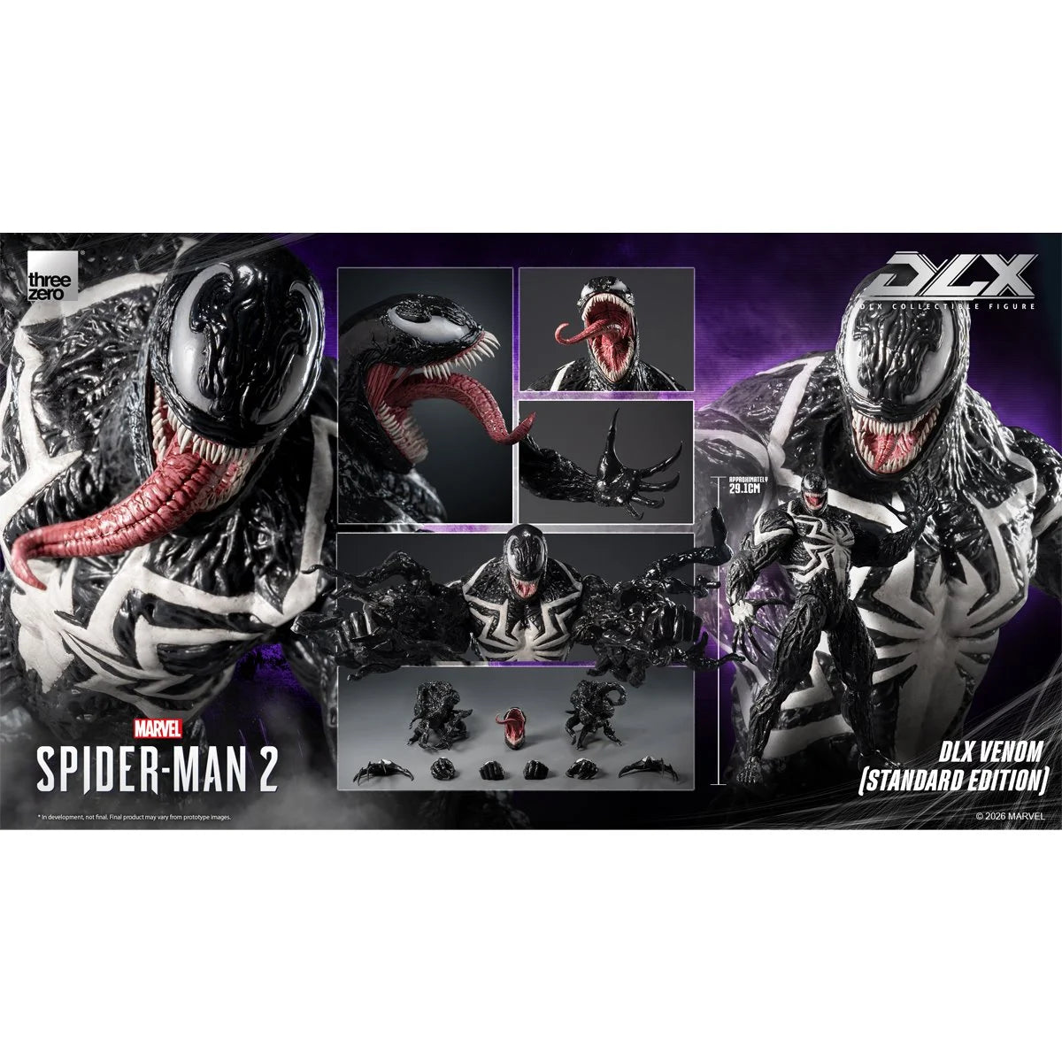 Marvel's Spider-Man 2 Venom Standard Edition DLX Figure By Threezero