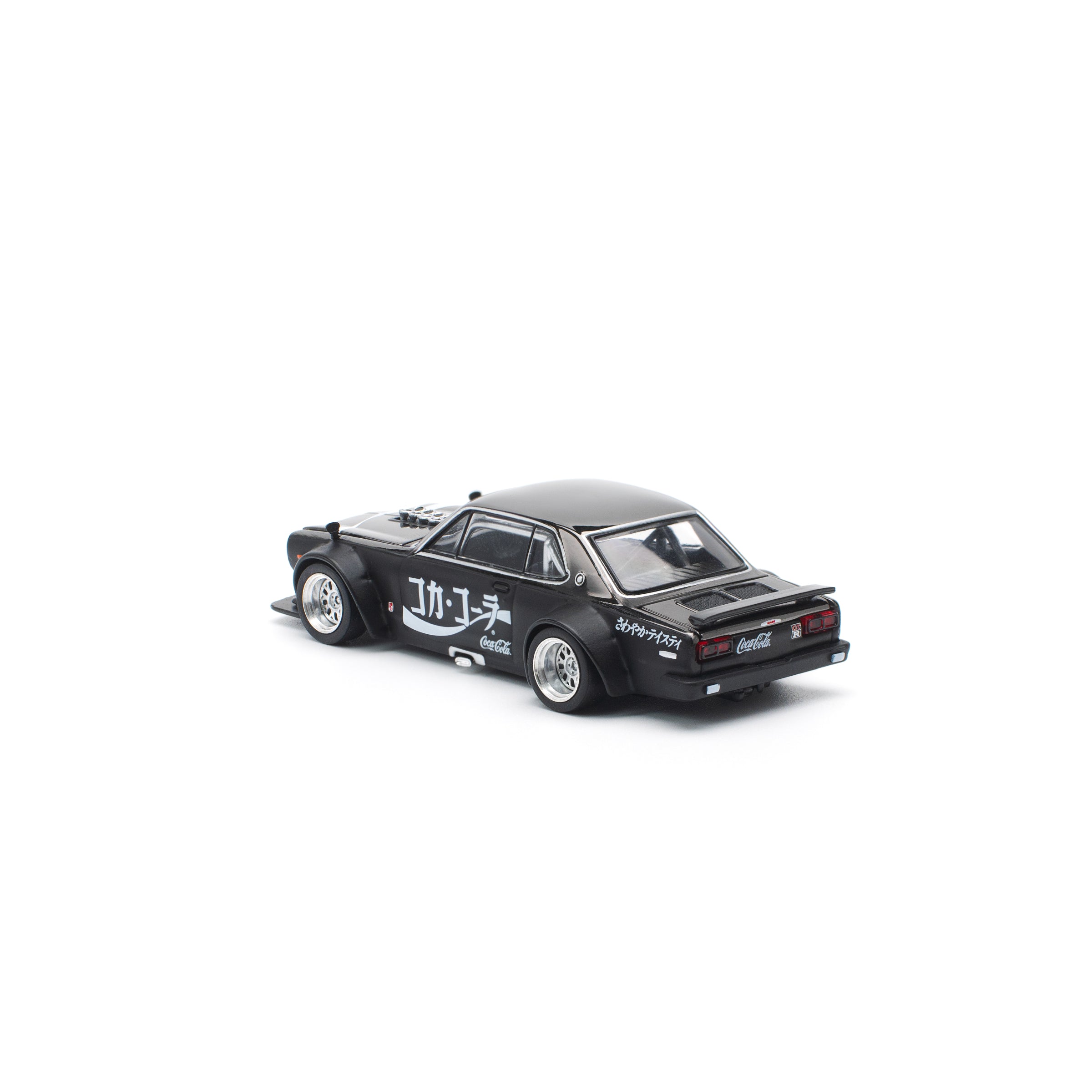 SKYLINE GT-R V8 DRIFT (HAKOSUKA) Coca Cola Chrome Black JP PR640161 by Pop Race