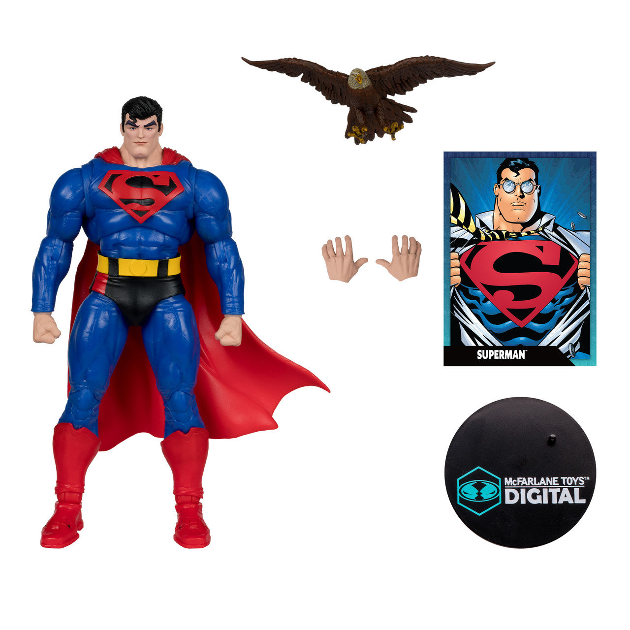 Superman (Our Worlds at War) Figure w/McFarlane Toys Digital Collectible