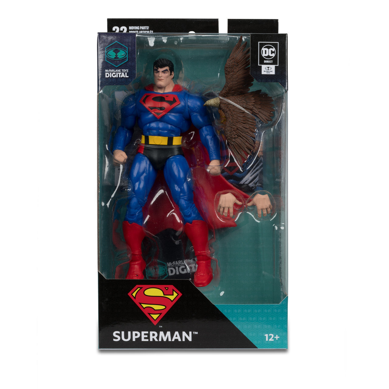 Superman (Our Worlds at War) Figure w/McFarlane Toys Digital Collectible