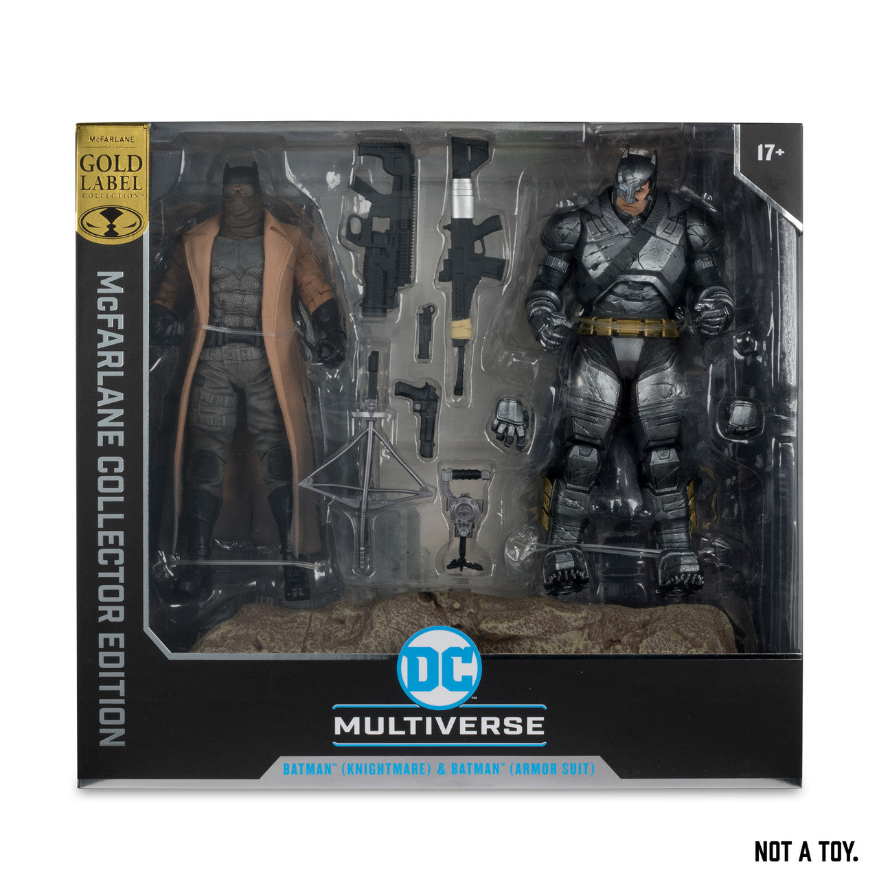Batman Knightmare & Batman Armor Suit (Batman v Superman: Dawn of Justice) 2 Pack Gold Label Exclusive