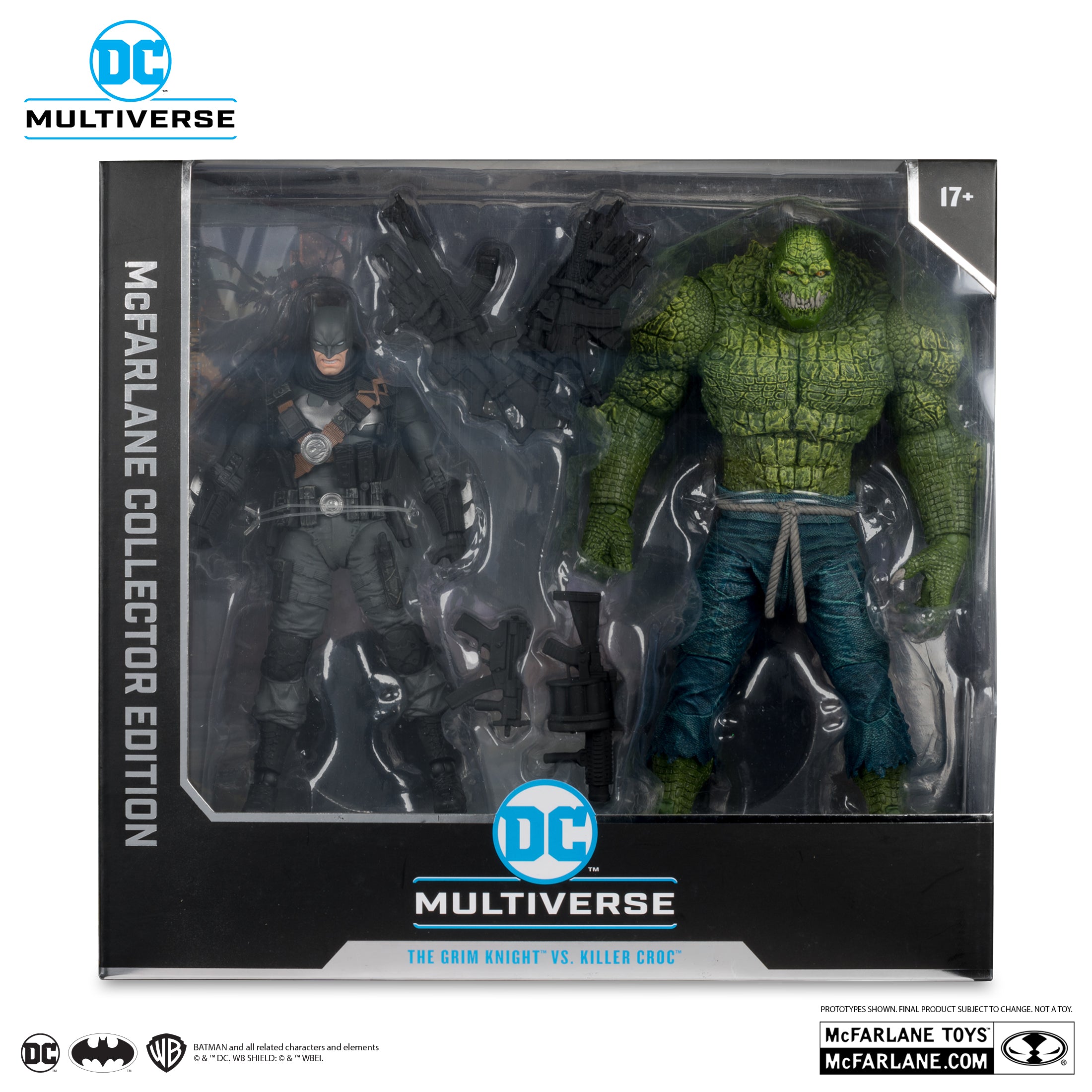 The Grim Knight vs Killer Croc (Dark Multiverse) 2 Pack Figure