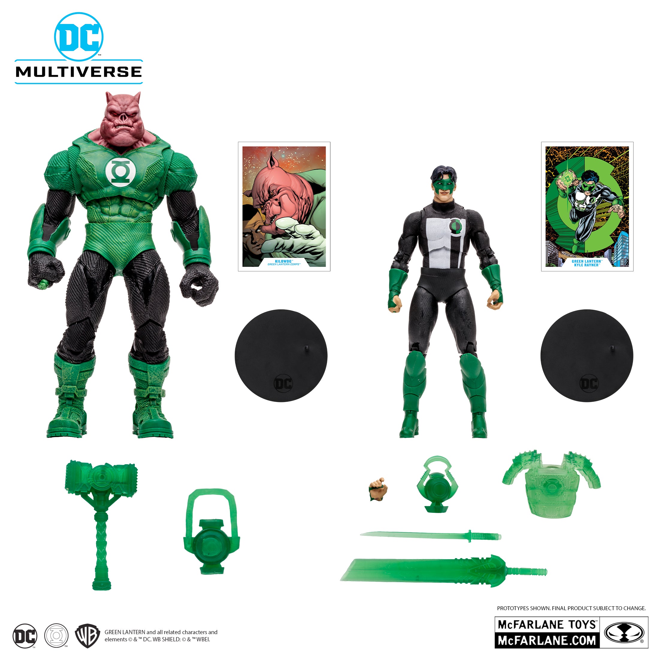 Kilowog & Green Lantern Gold Label 2pk By McFarlane