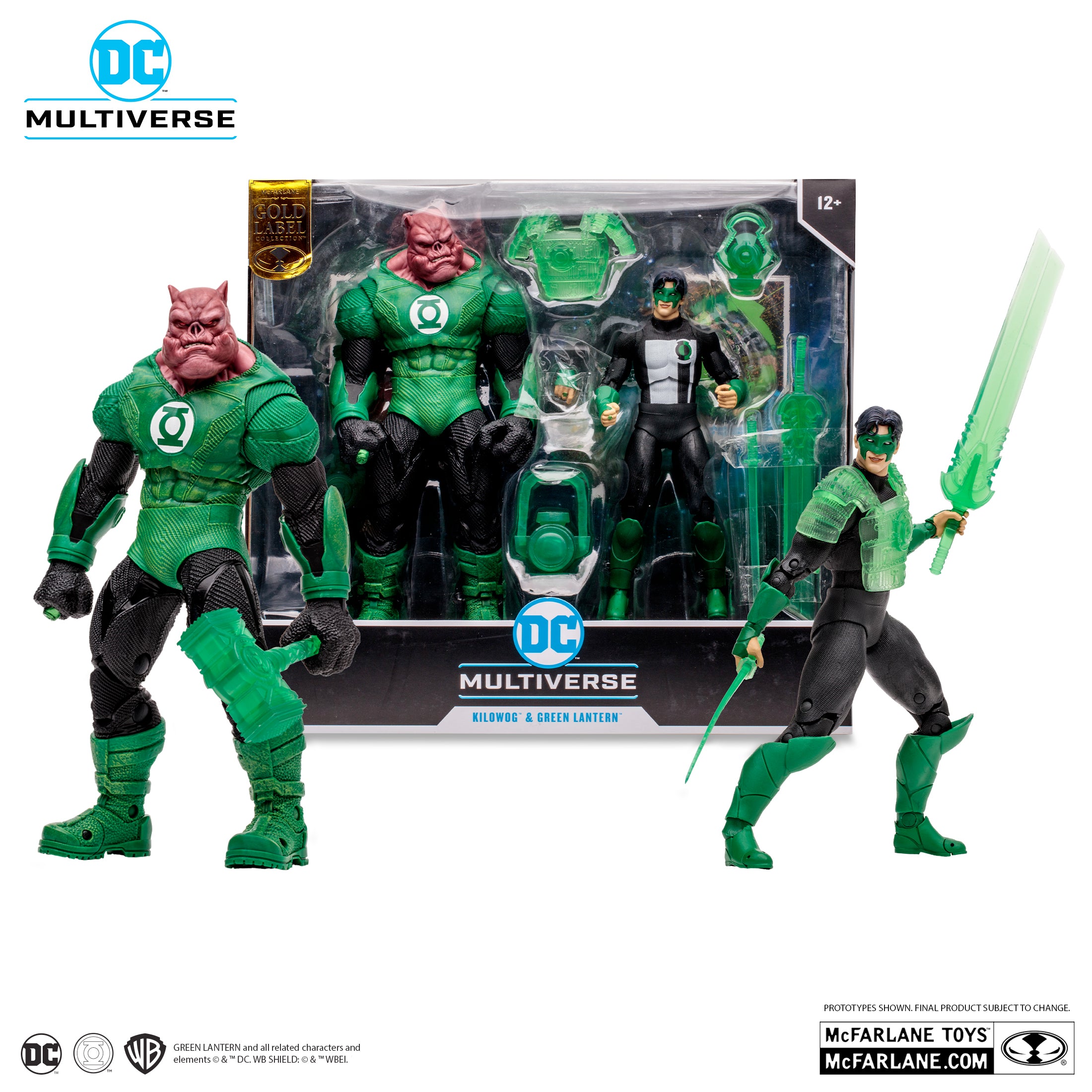 Kilowog & Green Lantern Gold Label 2pk By McFarlane