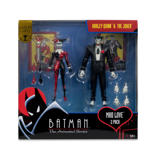Harley Quinn and The Joker (Batman: The Animated Series) Mad Love Gold Label 2-Pack Action Figure