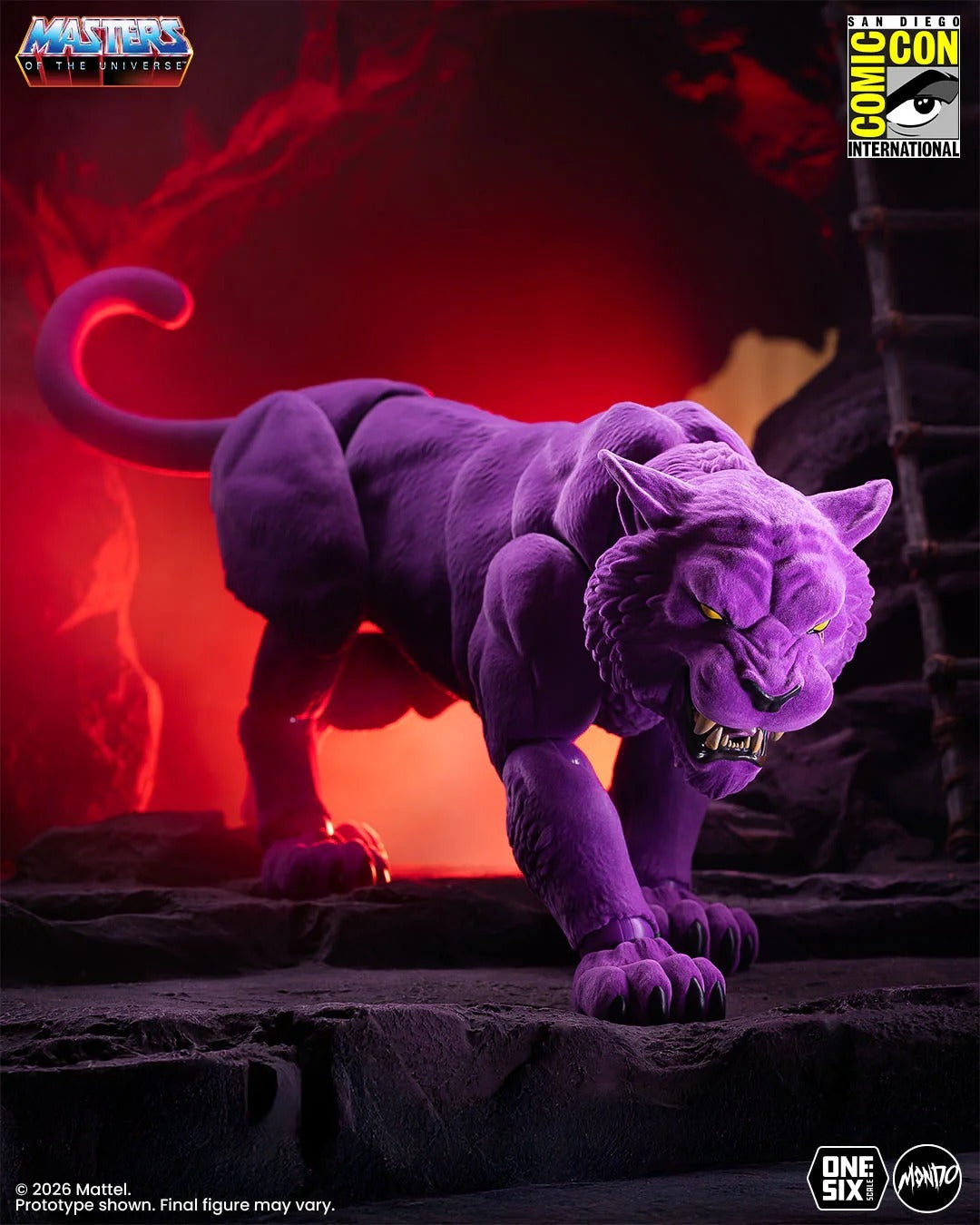 Mondo Masters of the Universe Panthor 1/6 Scale Figure Flocked (Limited Edition)