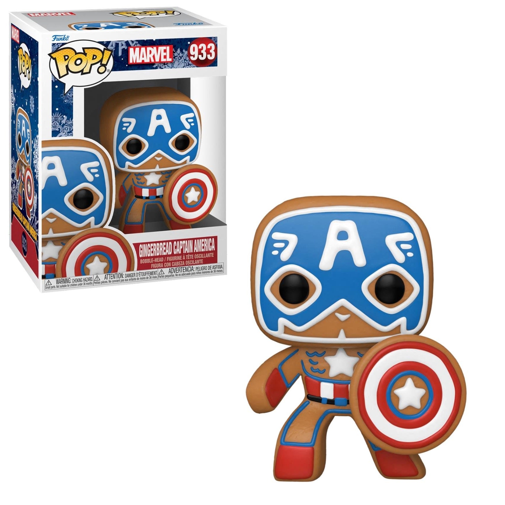 Marvel Holiday Gingerbread Captain America Funko Pop!