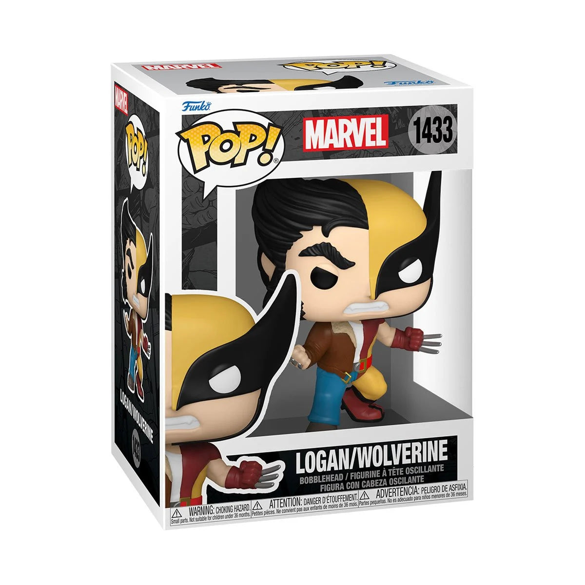 Marvel Comics Split Logan/Wolverine Funko Pop!