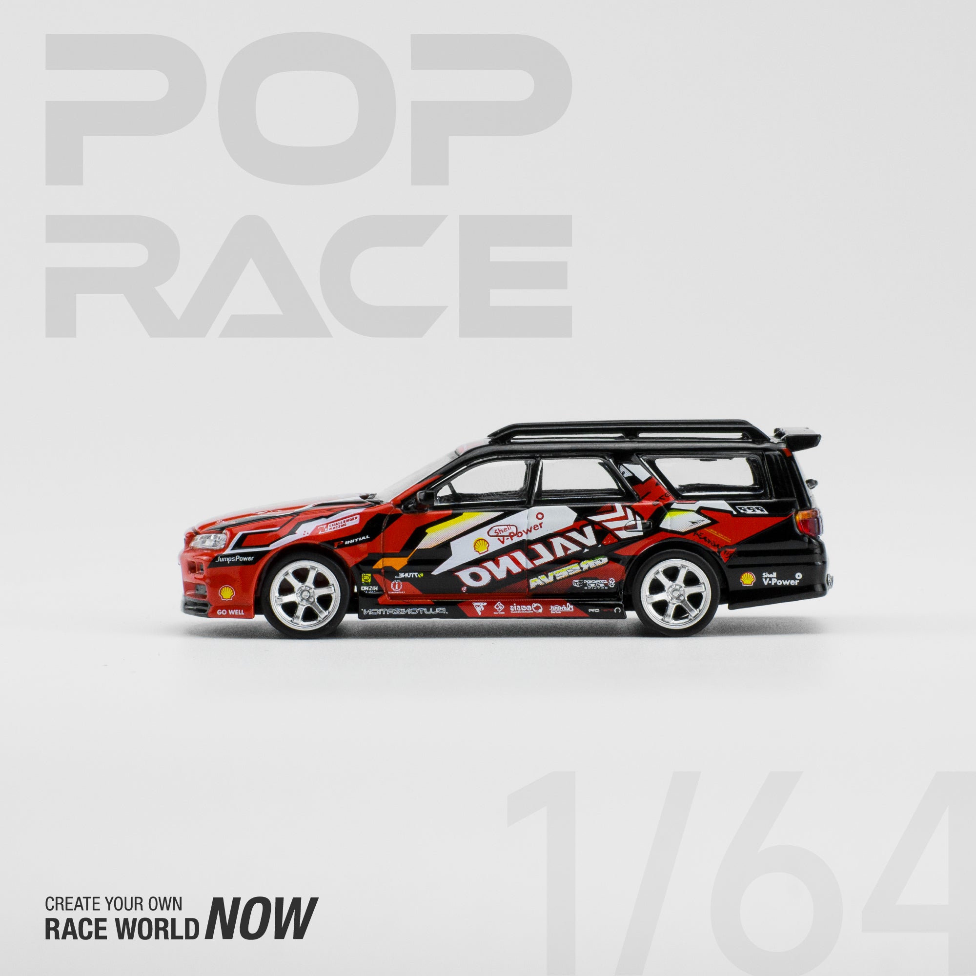 Shell Valino Stagea R34 Pluto Mok "DRIFTGEA34" PR640038 by Pop Race