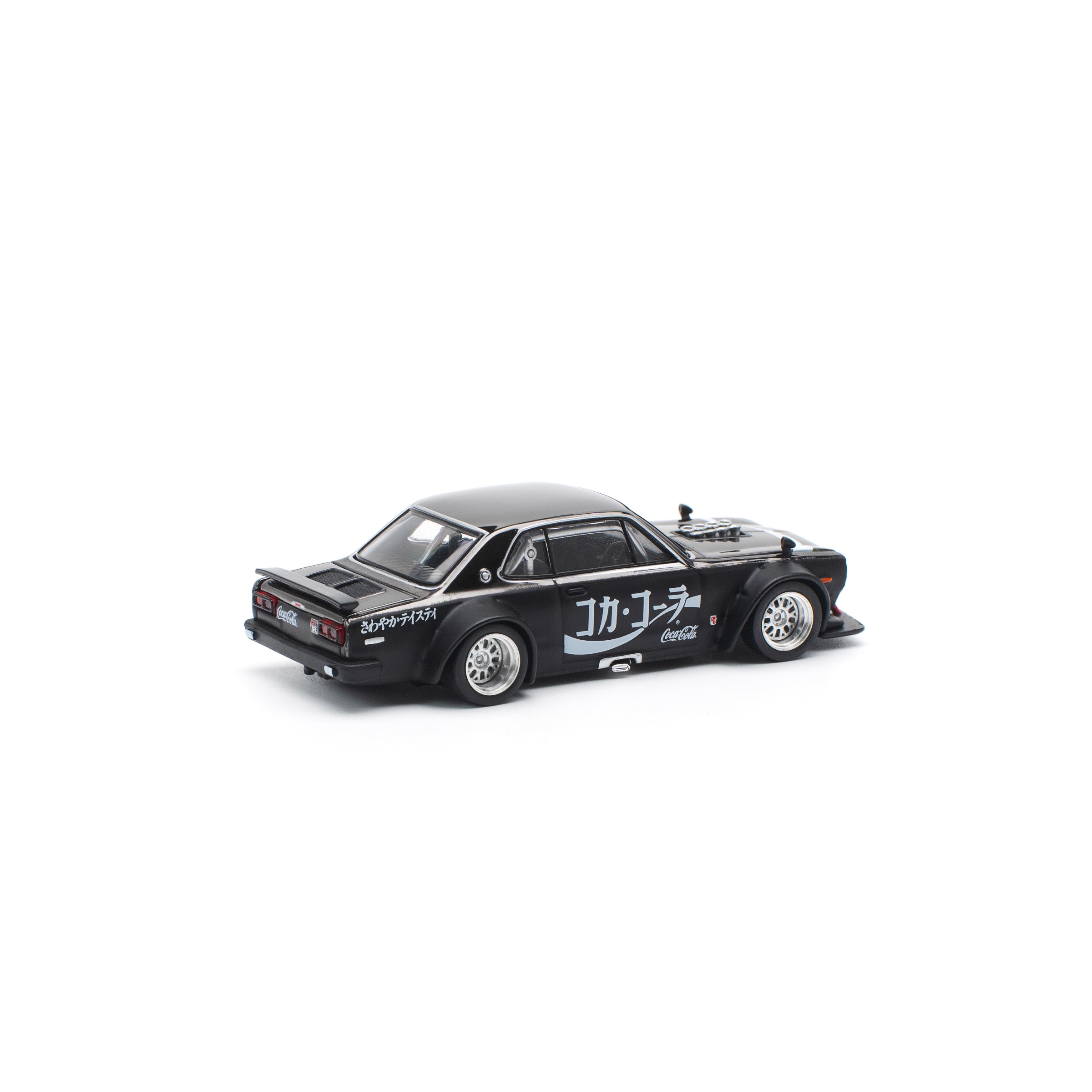 SKYLINE GT-R V8 DRIFT (HAKOSUKA) Coca Cola Chrome Black JP PR640161 by Pop Race