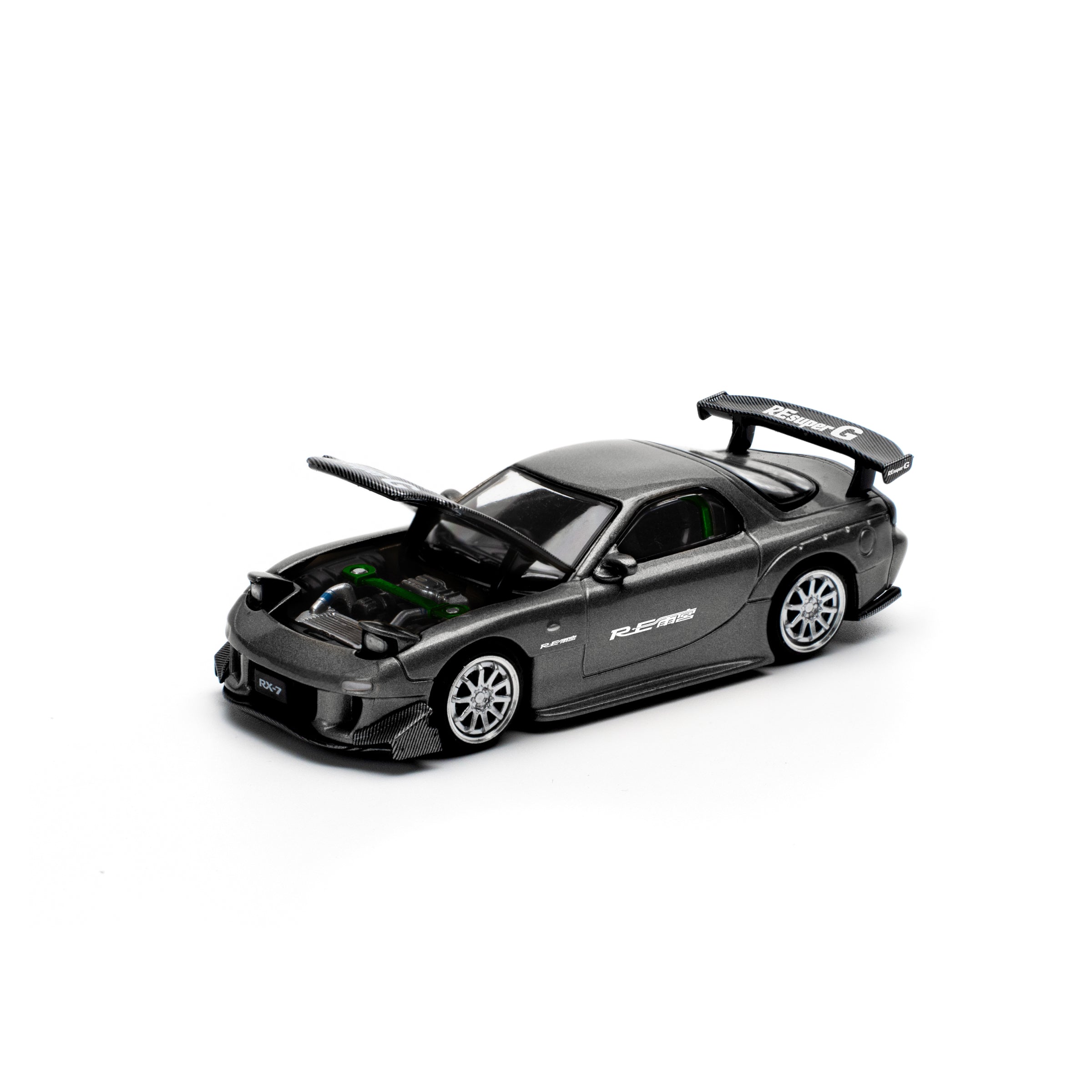 MAZDA RX7 RE-AMEMIYA WIDEBODY GUNMETAL PR640255 by Pop Race