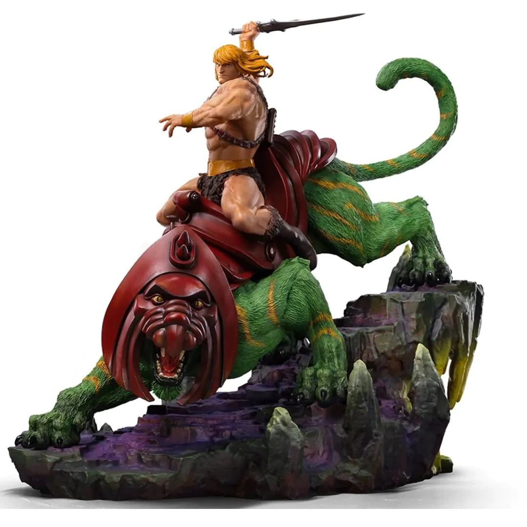 HE-MAN & BATTLE CAT Deluxe 1:10 Scale Statue by Iron Studios