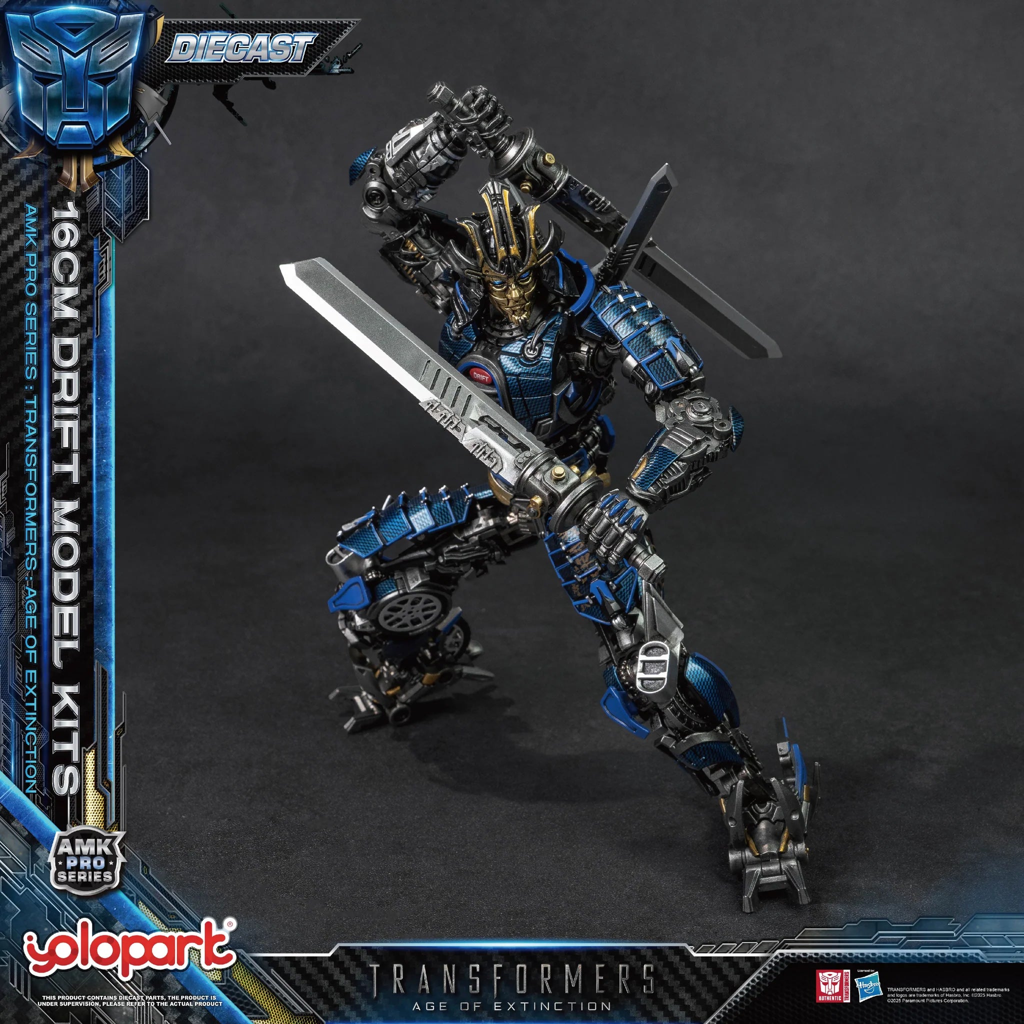 Transformers Age of Extinction Drift Model Kit AMK PRO Series By Yolopark
