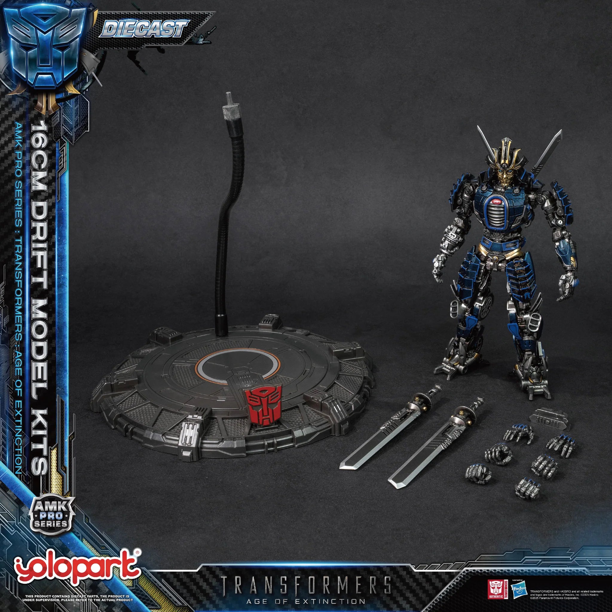 Transformers Age of Extinction Drift Model Kit AMK PRO Series By Yolopark