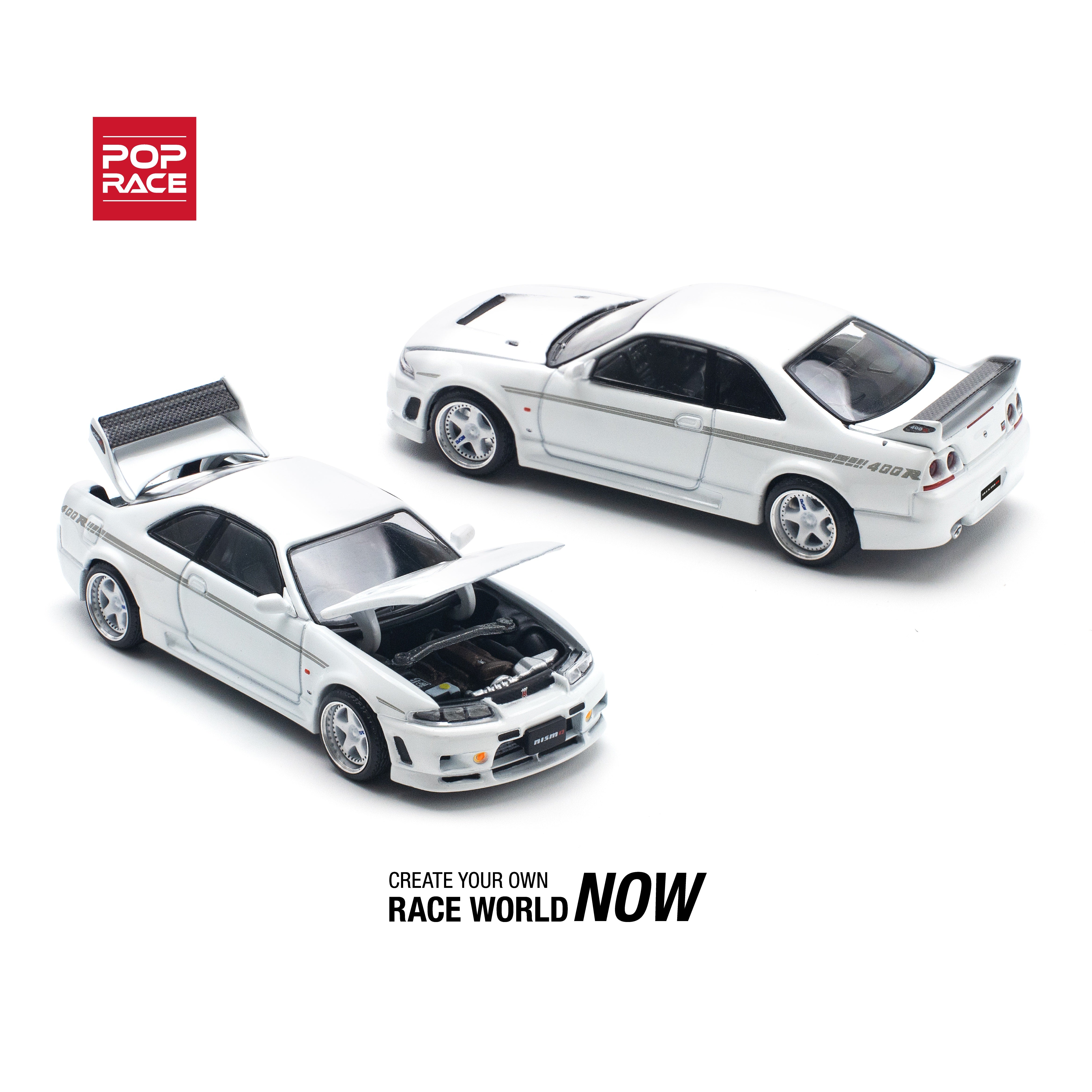Nissan Skyline GT-R 400R NISMO (White) PR640052 by Pop Race