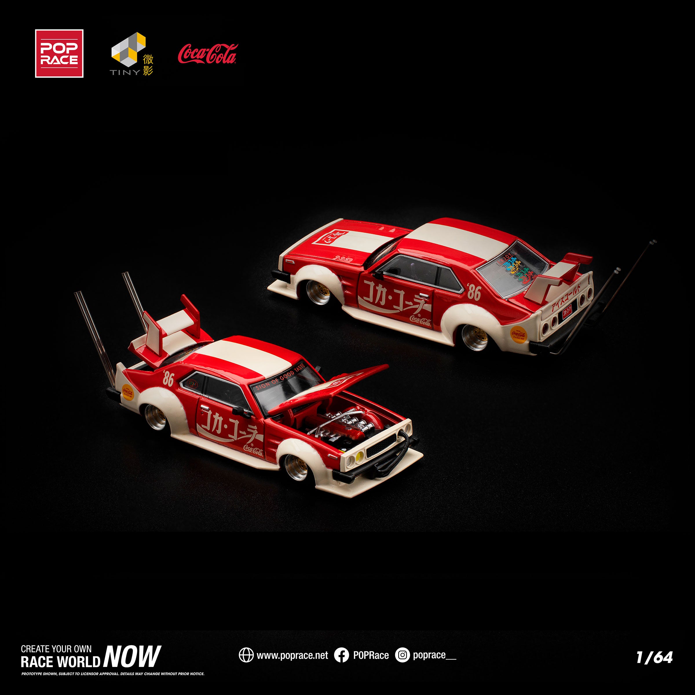 Skyline C210 Kaido Racer Bosozuko Style Coca Cola JP PR640135 by Pop Race