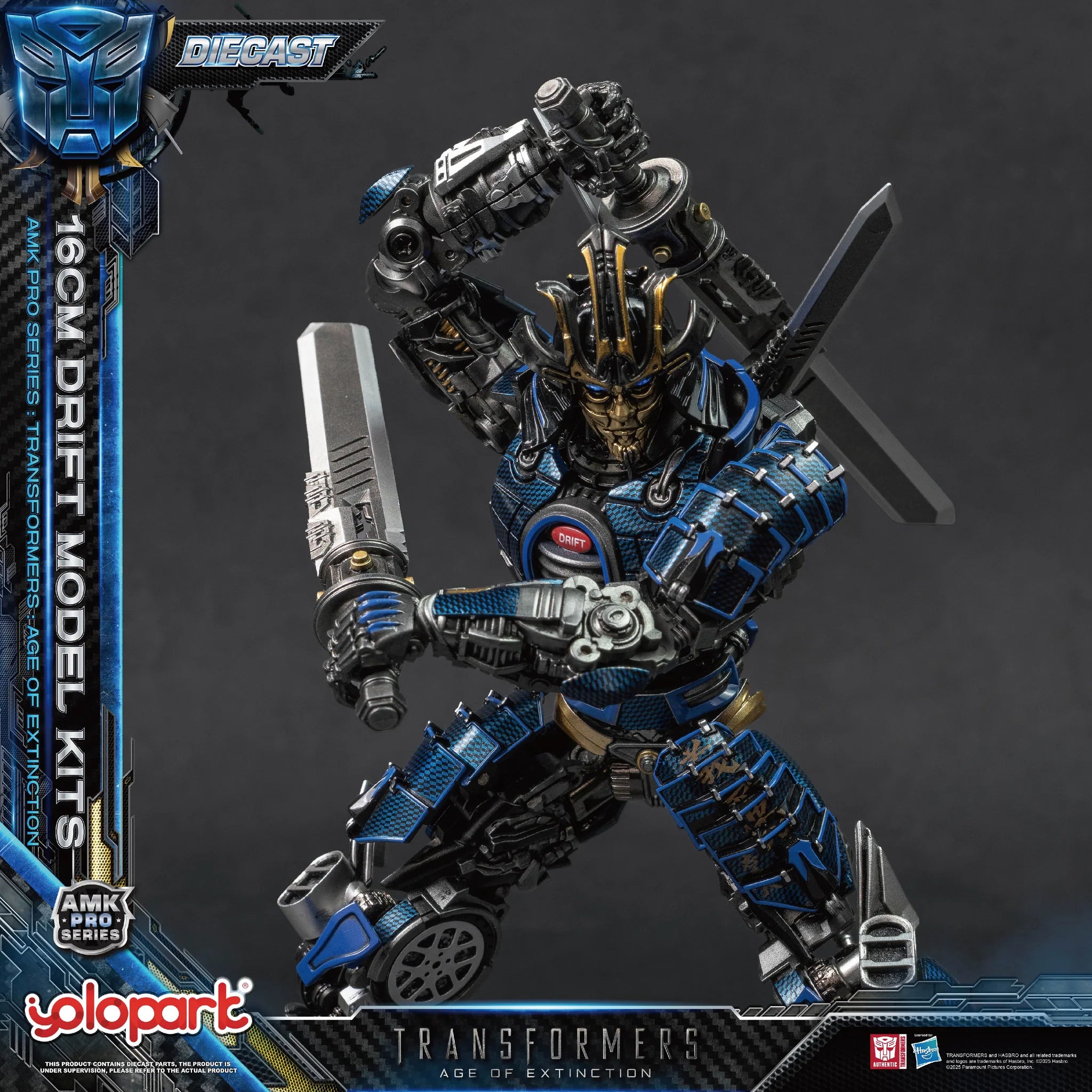 Transformers Age of Extinction Drift Model Kit AMK PRO Series By Yolopark