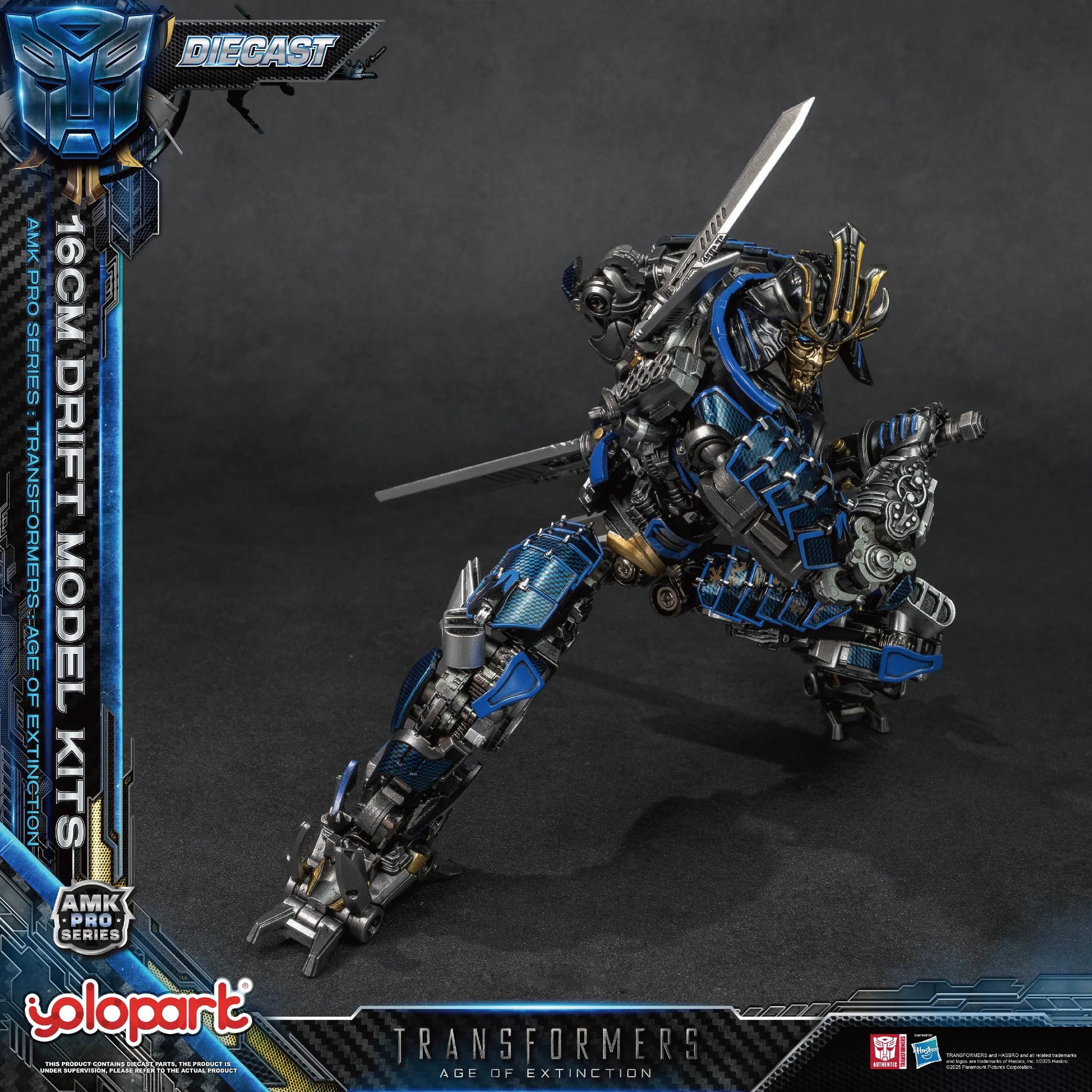 Transformers Age of Extinction Drift Model Kit AMK PRO Series By Yolopark