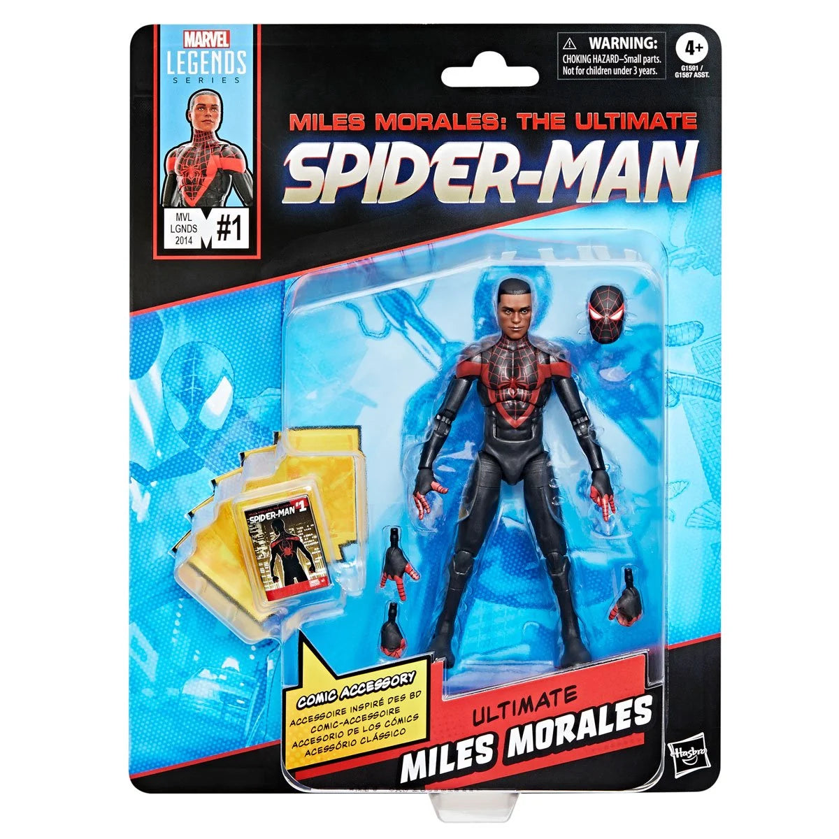 Marvel Legends Ultimate Spider-Man Miles Morales Comics-Inspired Action Figure