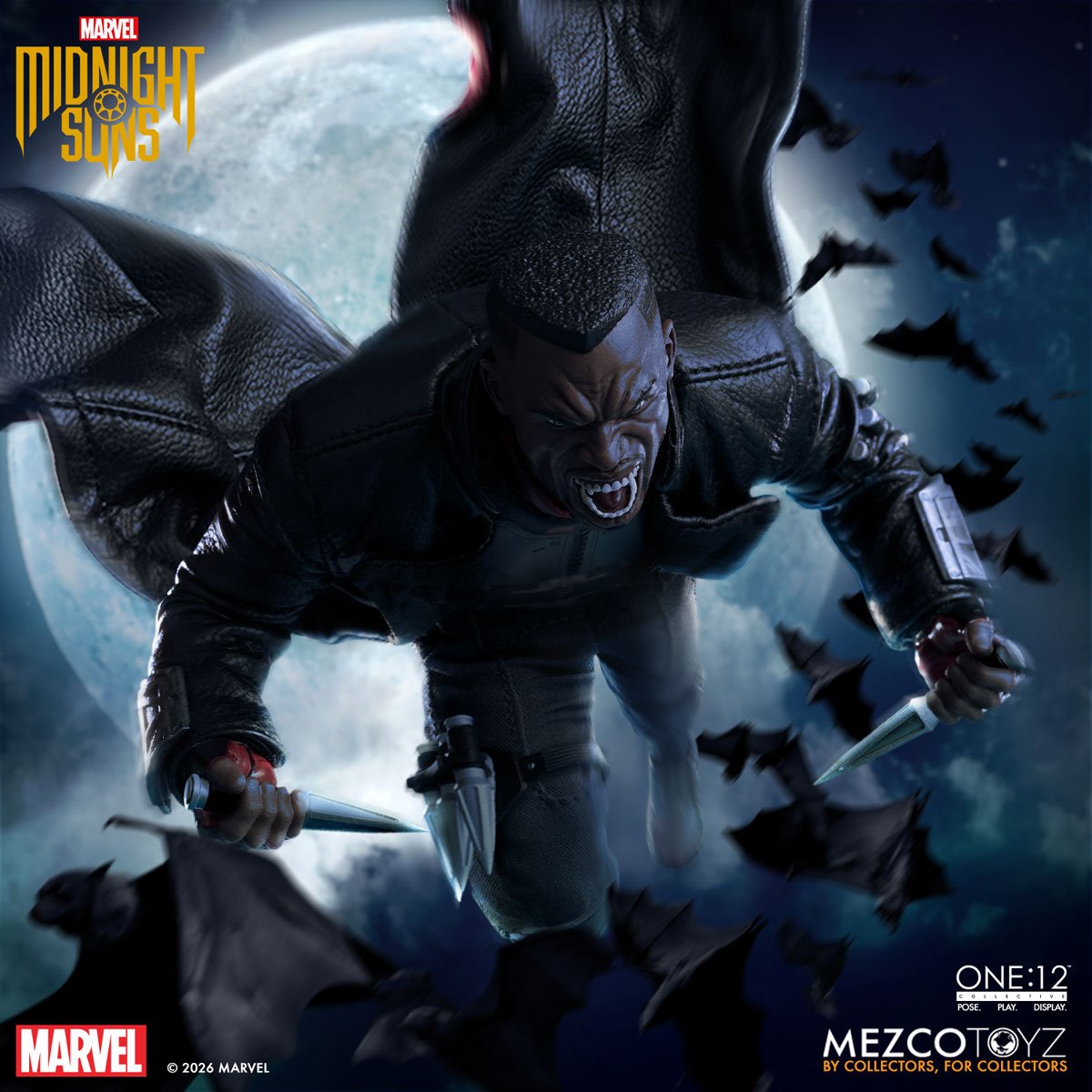 Blade Midnight Sons One:12 Collective Action Figure By Mezco