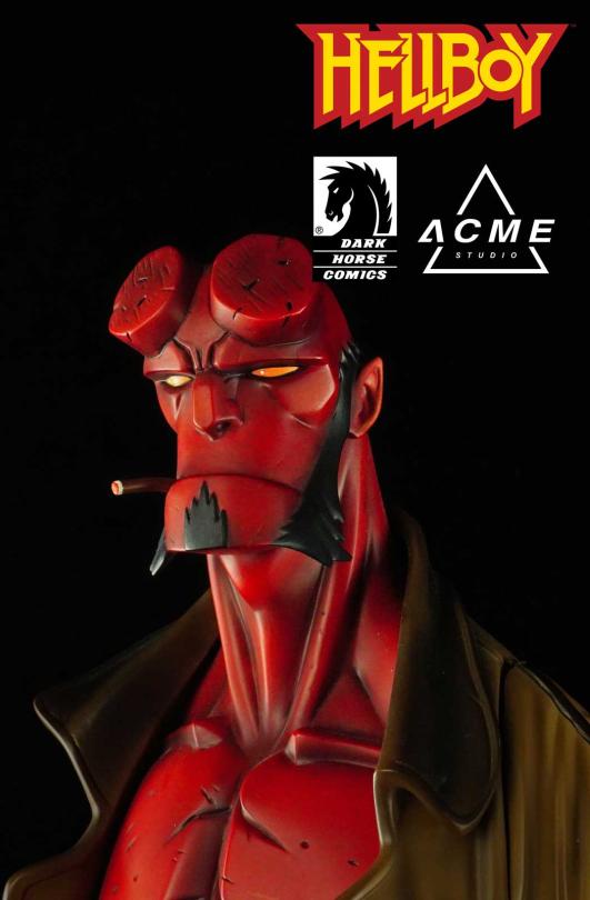 HELLBOY 1/4 Scale Statue Mignola Comic By XM Studios