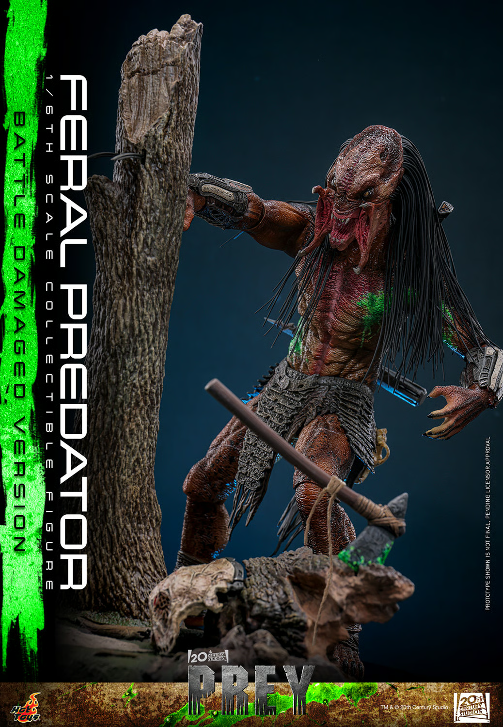 Feral Predator (Battle Damaged Version) Sixth Scale Figure by Hot Toys
