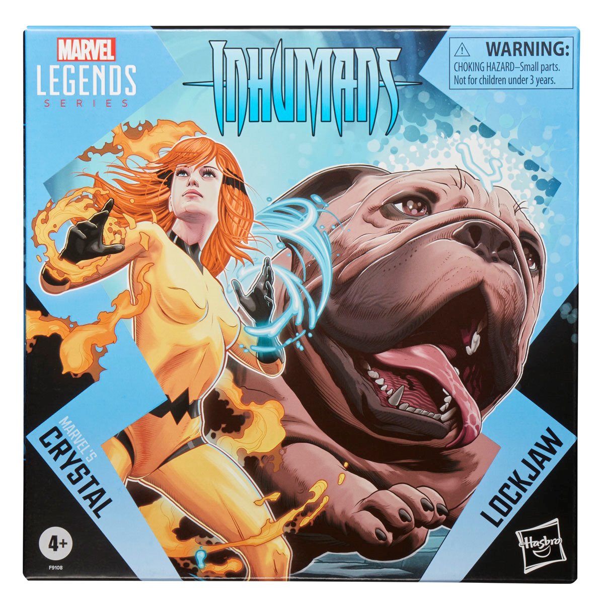 Inhumans Marvel Legends Series Crystal and Lockjaw Deluxe Action Figures