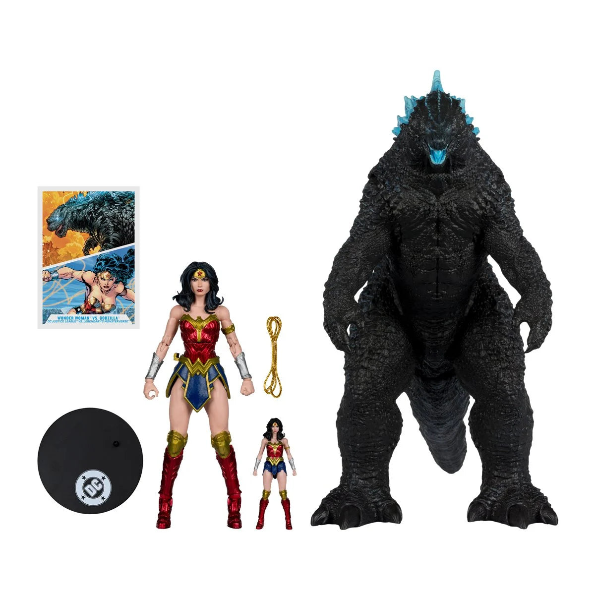 DC Multiverse (Justice League vs. Godzilla vs. Kong) Wonder Woman vs. Godzilla Megafig 2-Pack Action Figure