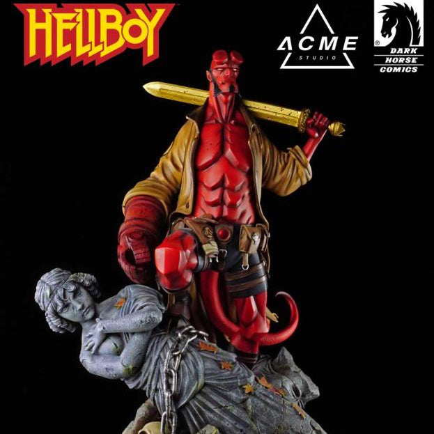 HELLBOY 1/4 Scale Statue Mignola Comic By XM Studios