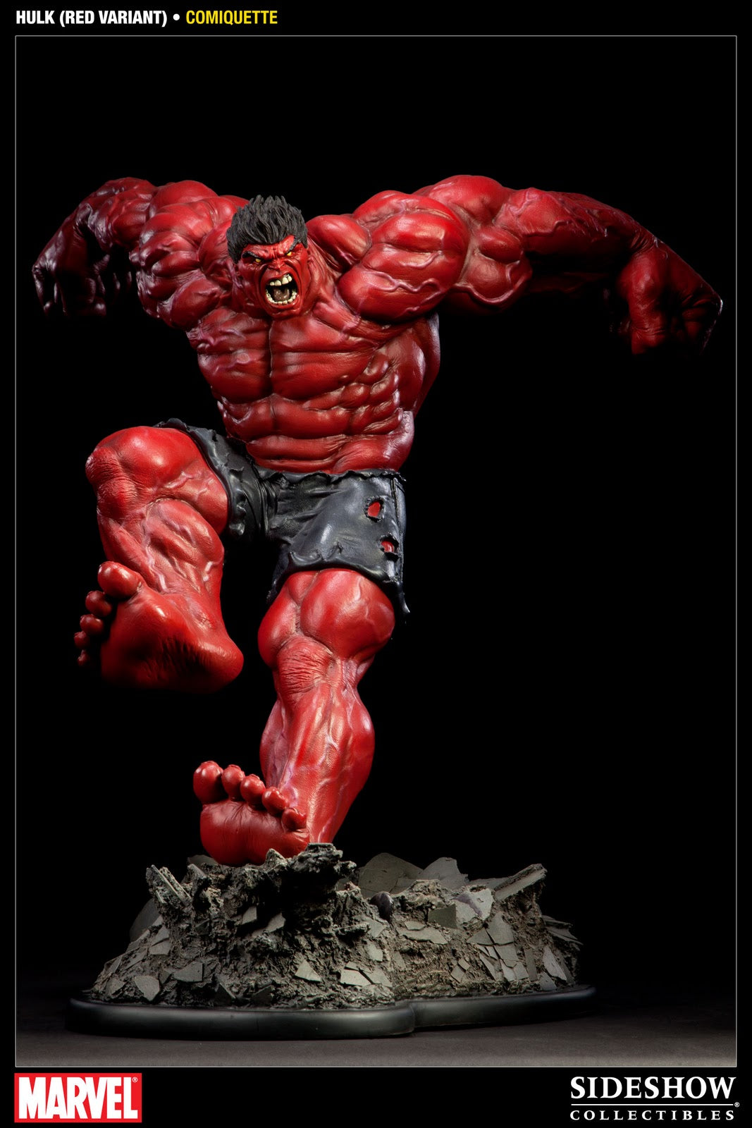 RED HULK Polystone Statue by Sideshow Collectibles