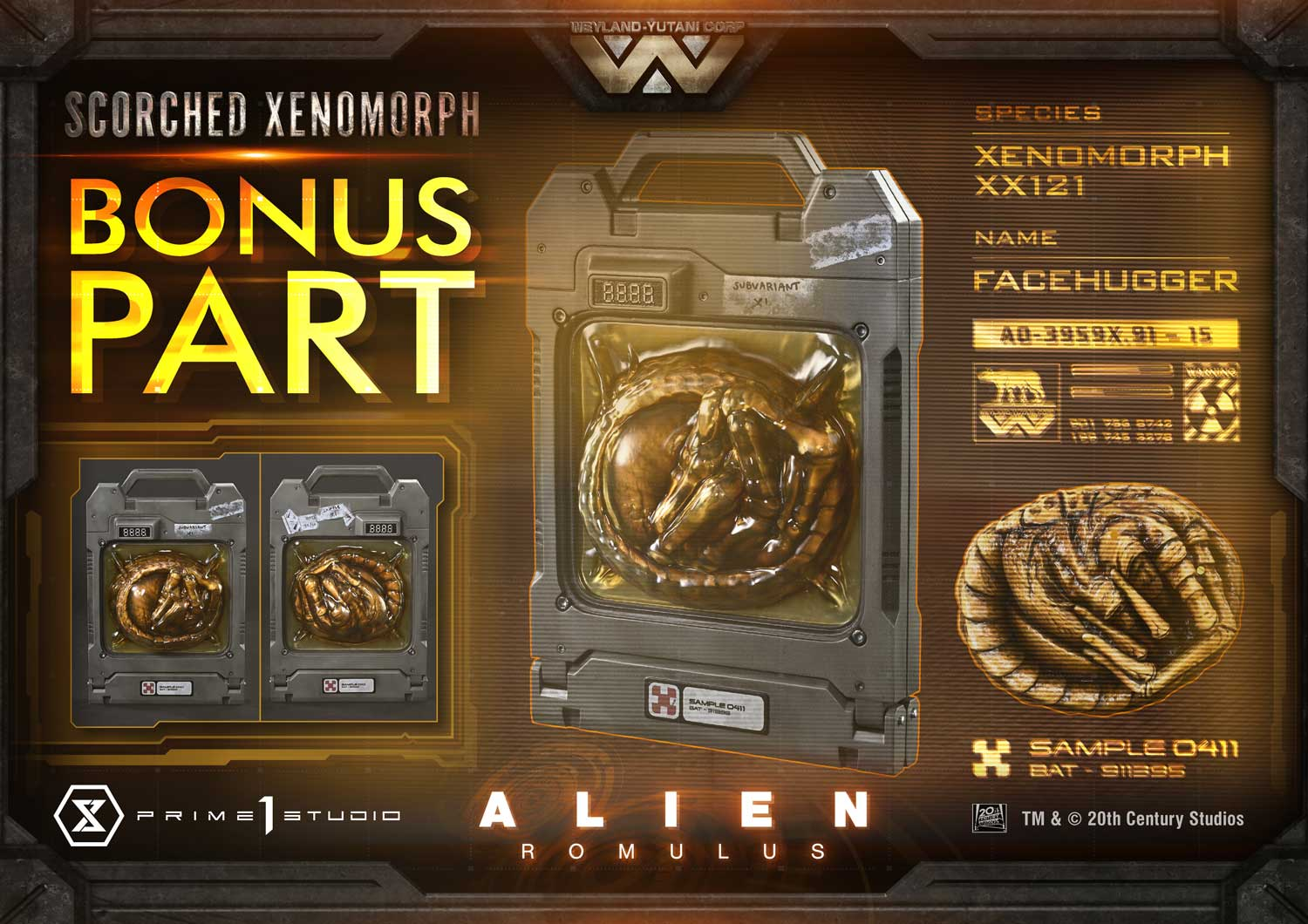 Alien Romulus Scorched Xenomorph DX Bonus Version By Prime 1 Studio