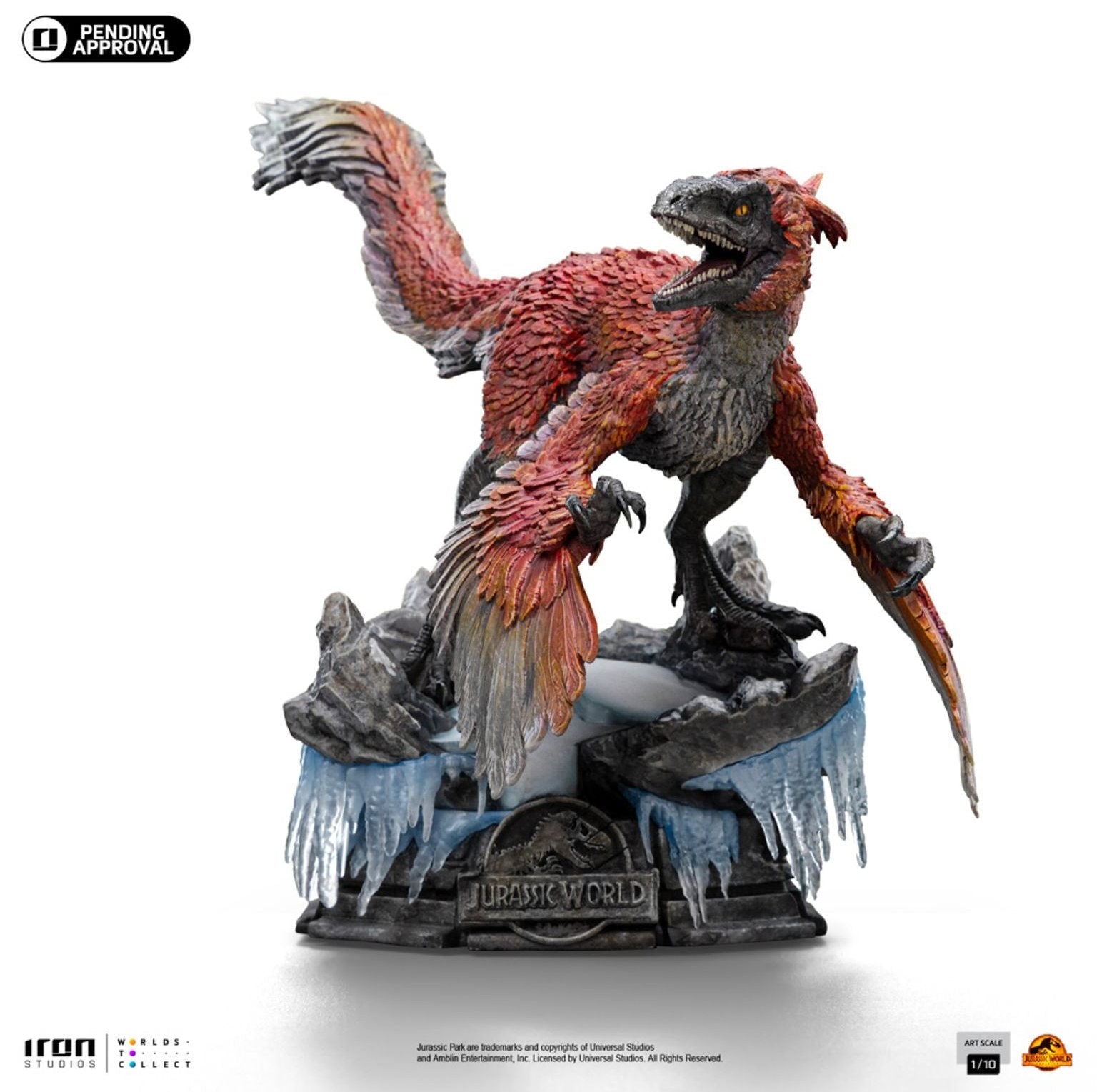Pyroraptor Jurassic World: Dominion 1/10 Statue