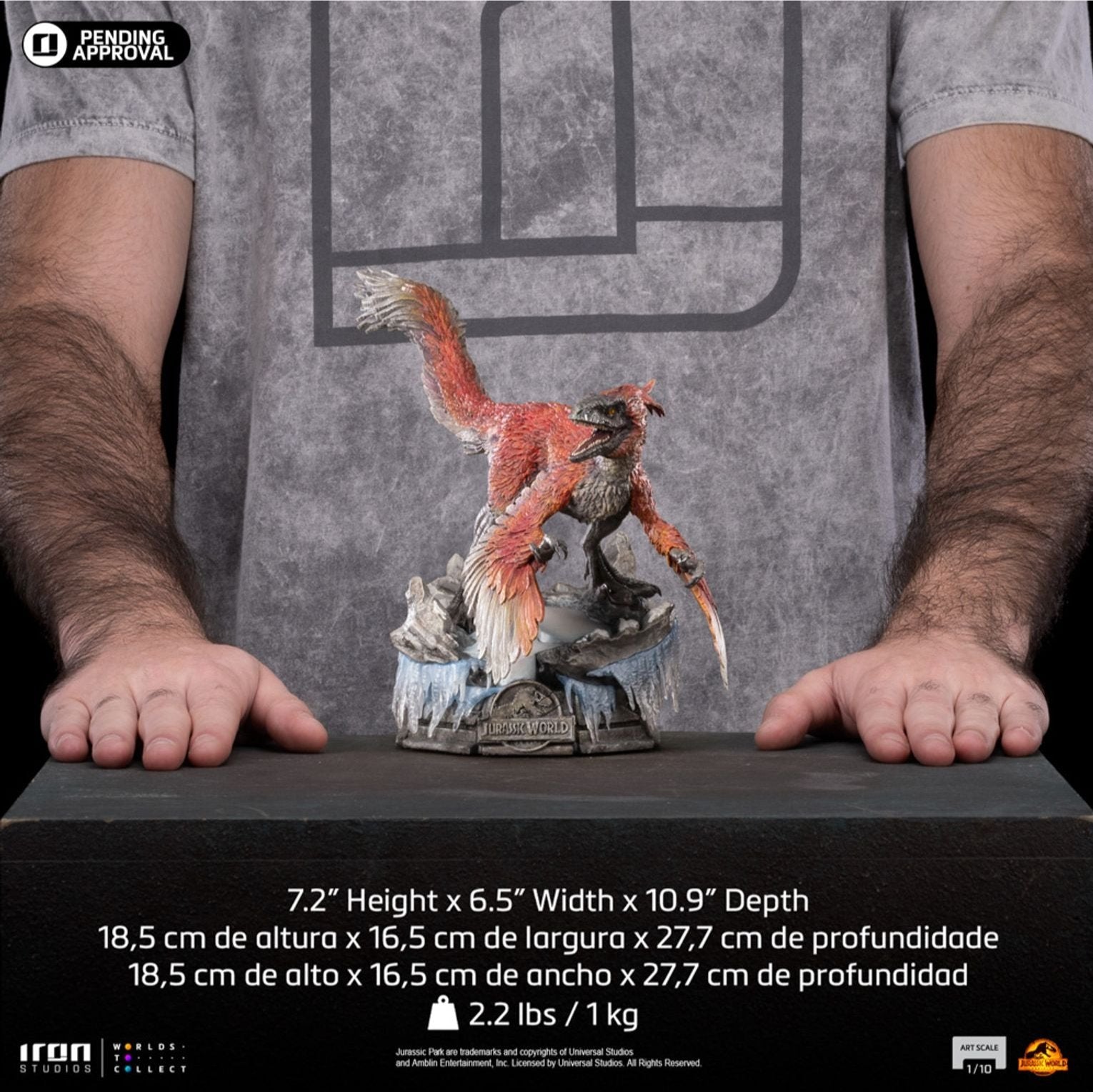 Pyroraptor - Jurassic World: Dominion 1/10 Statue