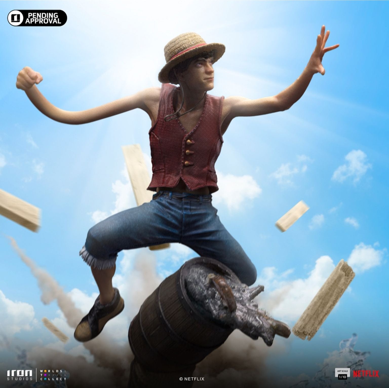 Luffy (One Piece) Art Scale 1/10 Statue by Iron Studios