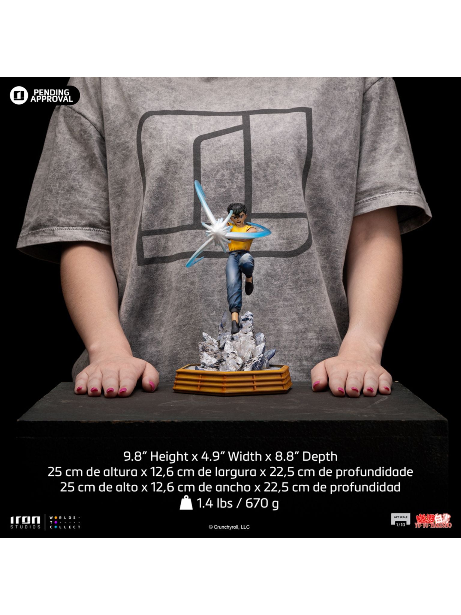 Yusuke Urameshi (Yuyu Hakusho) Art Scale 1/10 Statue by Iron Studios