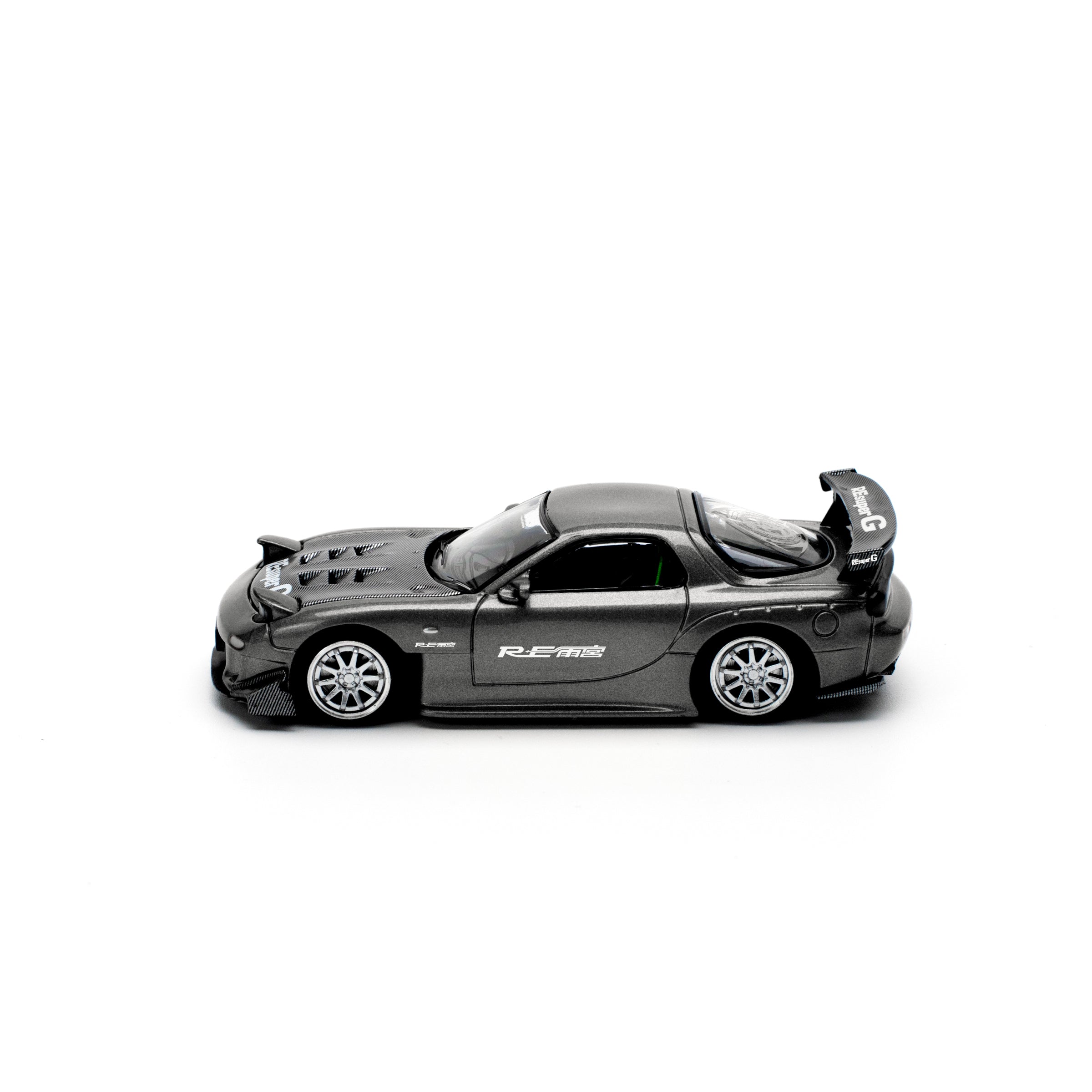 MAZDA RX7 RE-AMEMIYA WIDEBODY GUNMETAL PR640255 by Pop Race