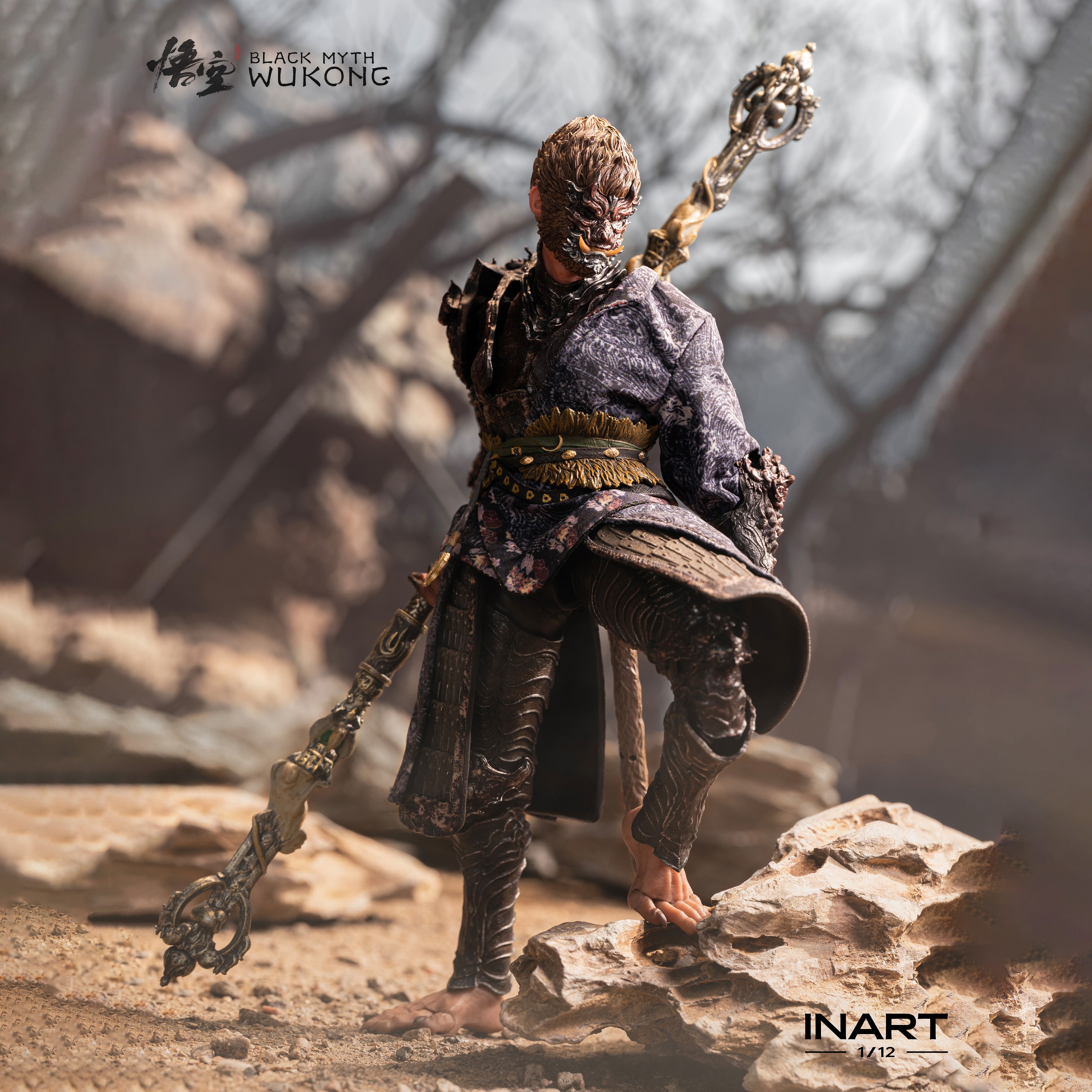 Black Myth: Wukong 1/12 Figure (The Destined One in the Bronze Armor Set) by INART