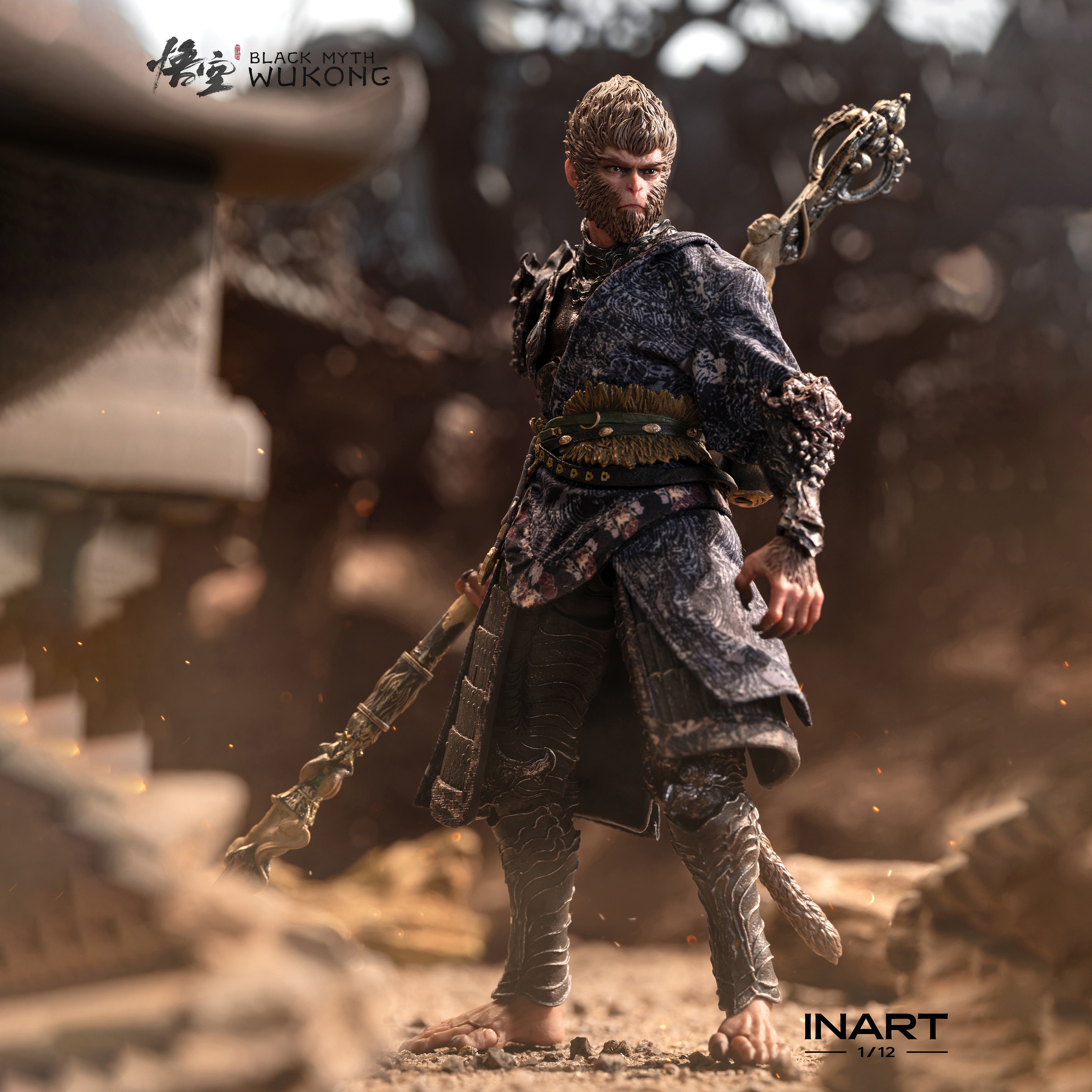 Black Myth: Wukong 1/12 Deluxe Figure (The Destined One in the Bronze Armor Set) by INART
