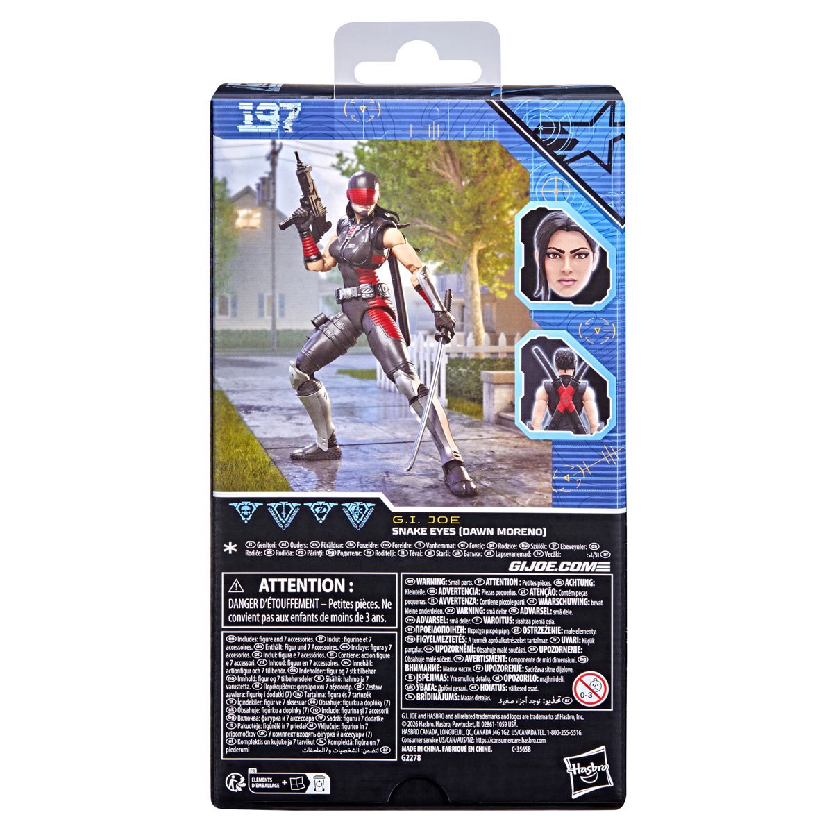 G.I. Joe Classified Series #197 Snake Eyes (Dawn Moreno) Action Figure